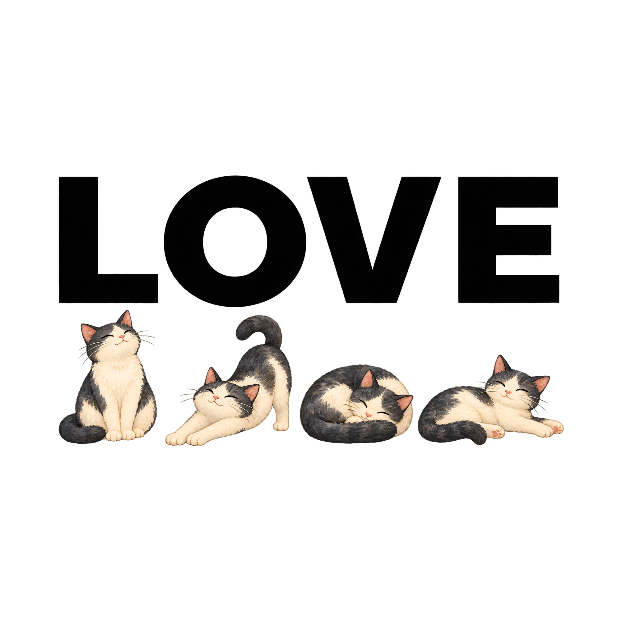 Bügelbild Love, Familienshirt Spruch als Grafik auf weißem Hintergrund (BB015454)