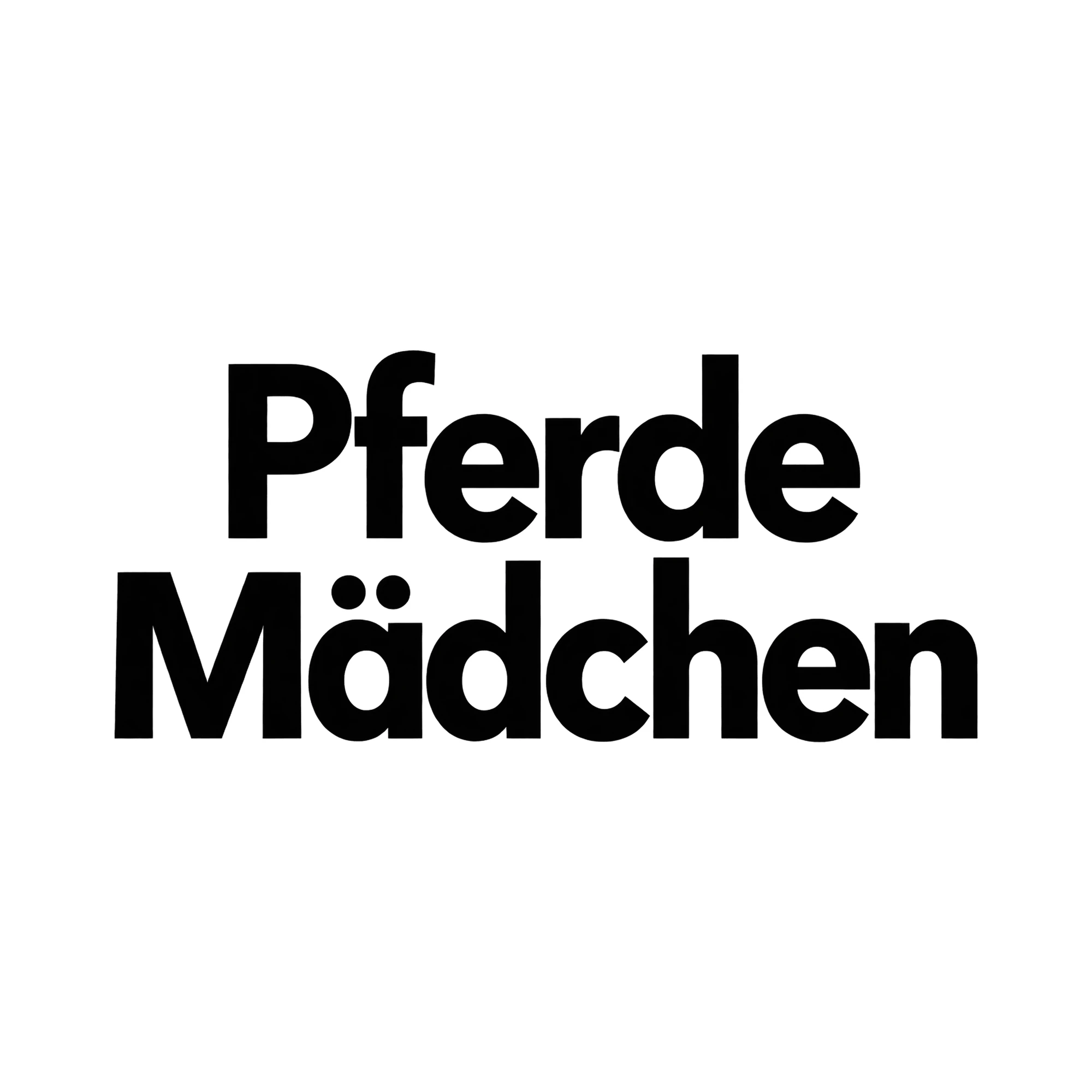Bügelbild „Pferde Mädchen“ | Tiere Shirt Spruch als Grafik auf weißem Hintergrund (BB016128)