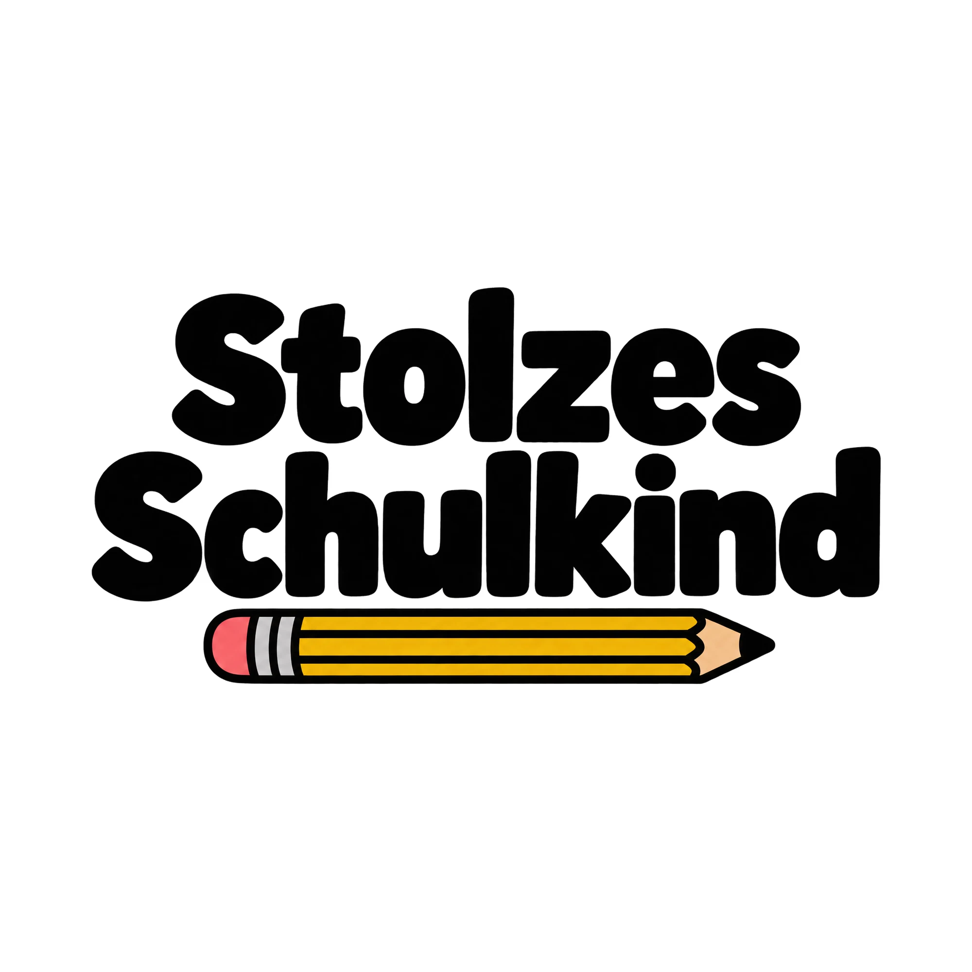Bügelbild Stolzes Schulkind, Abi Shirt Spruch als Grafik auf weißem Hintergrund (BB014880)