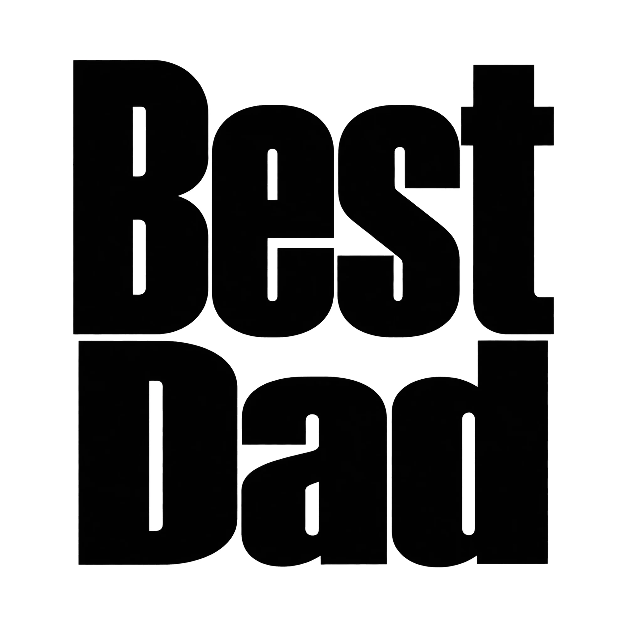 Bügelbild Best Dad, Mama Papa Shirt Spruch als Grafik auf weißem Hintergrund (BB015164)