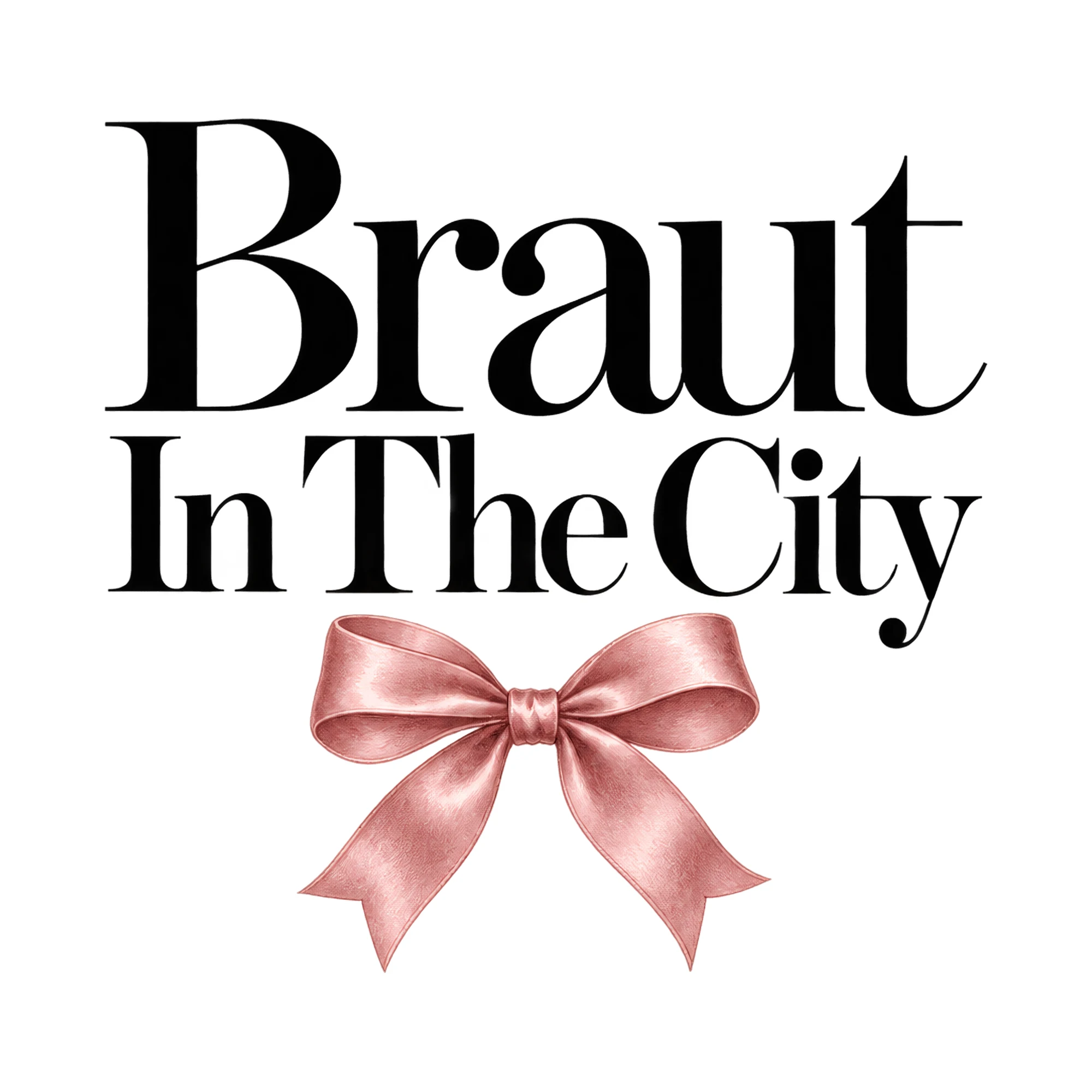 Bügelbild Braut In The City, JGA Shirt Spruch als Grafik auf weißem Hintergrund (BB015330)