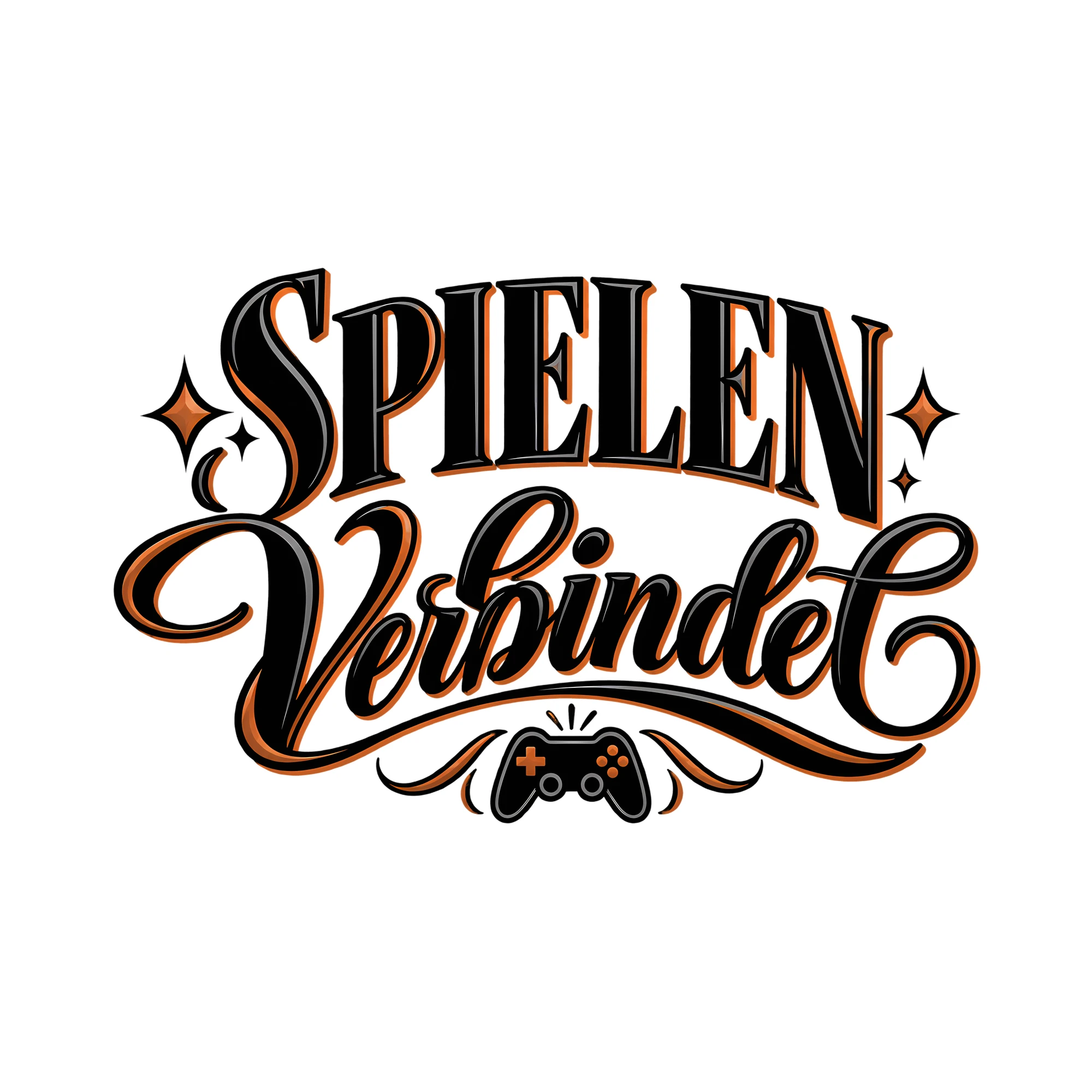 Bügelbild Spielen verbindet als Grafik auf weißem Hintergrund (BB012835)