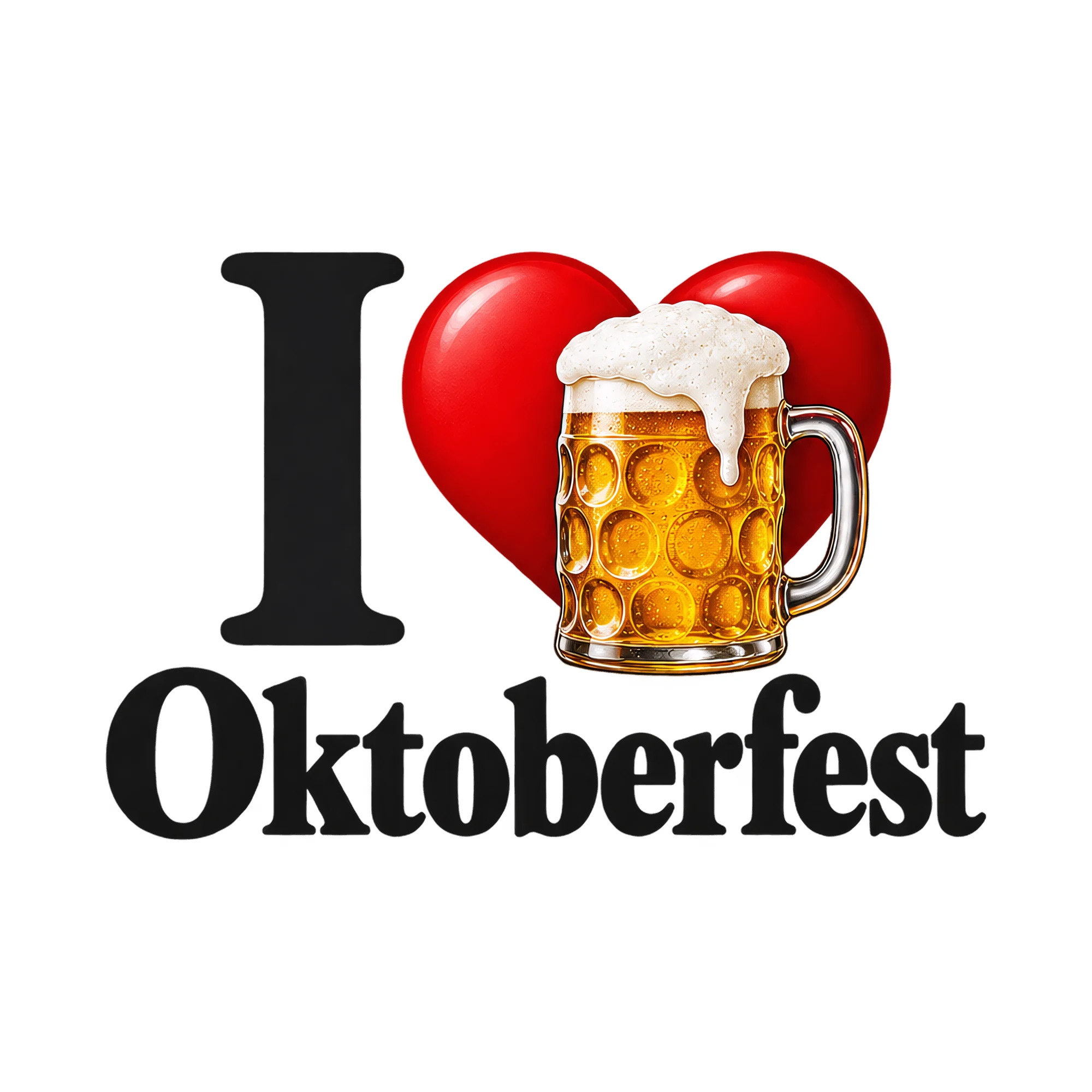 Bügelbild I Oktoberfest, Lustiger Shirt Spruch als Grafik auf weißem Hintergrund (BB018234)