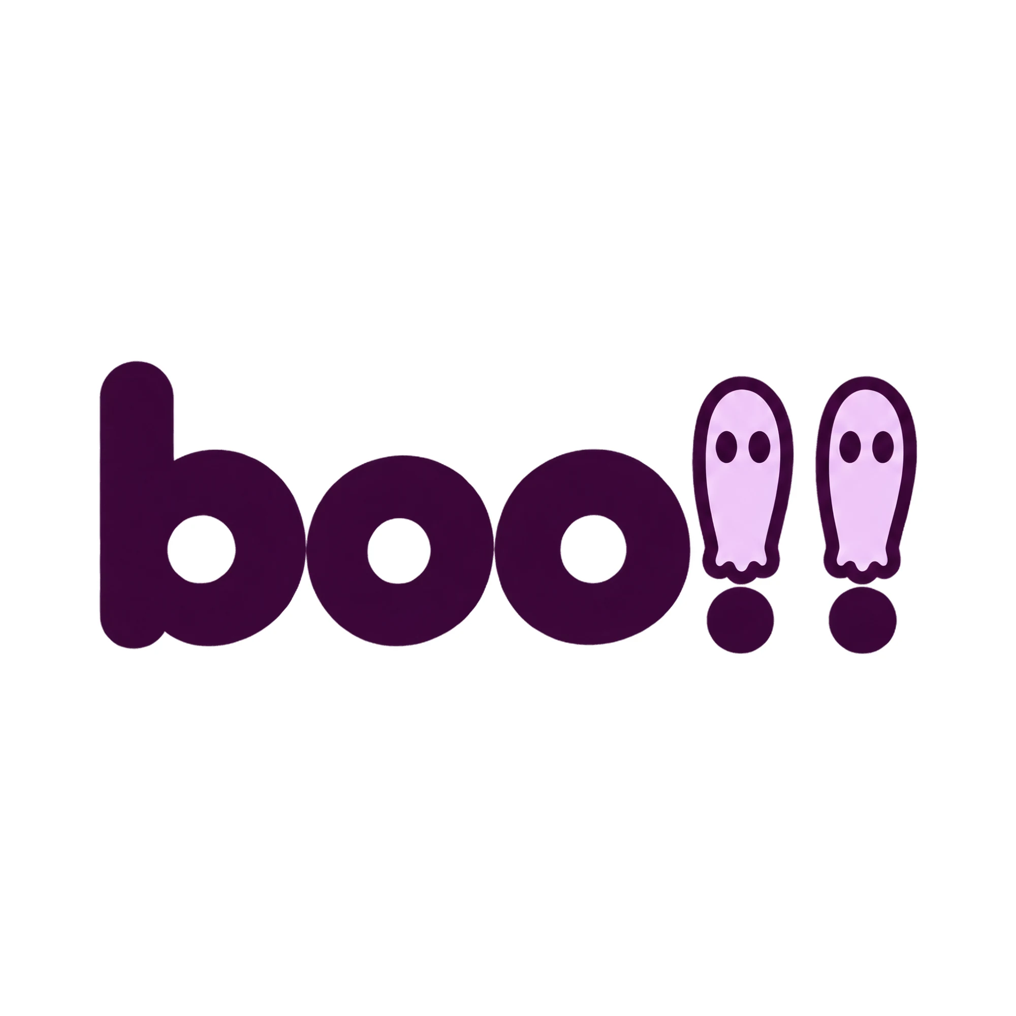 Bügelbild boo!!, Halloween Shirt Spruch als Grafik auf weißem Hintergrund (BB018108)