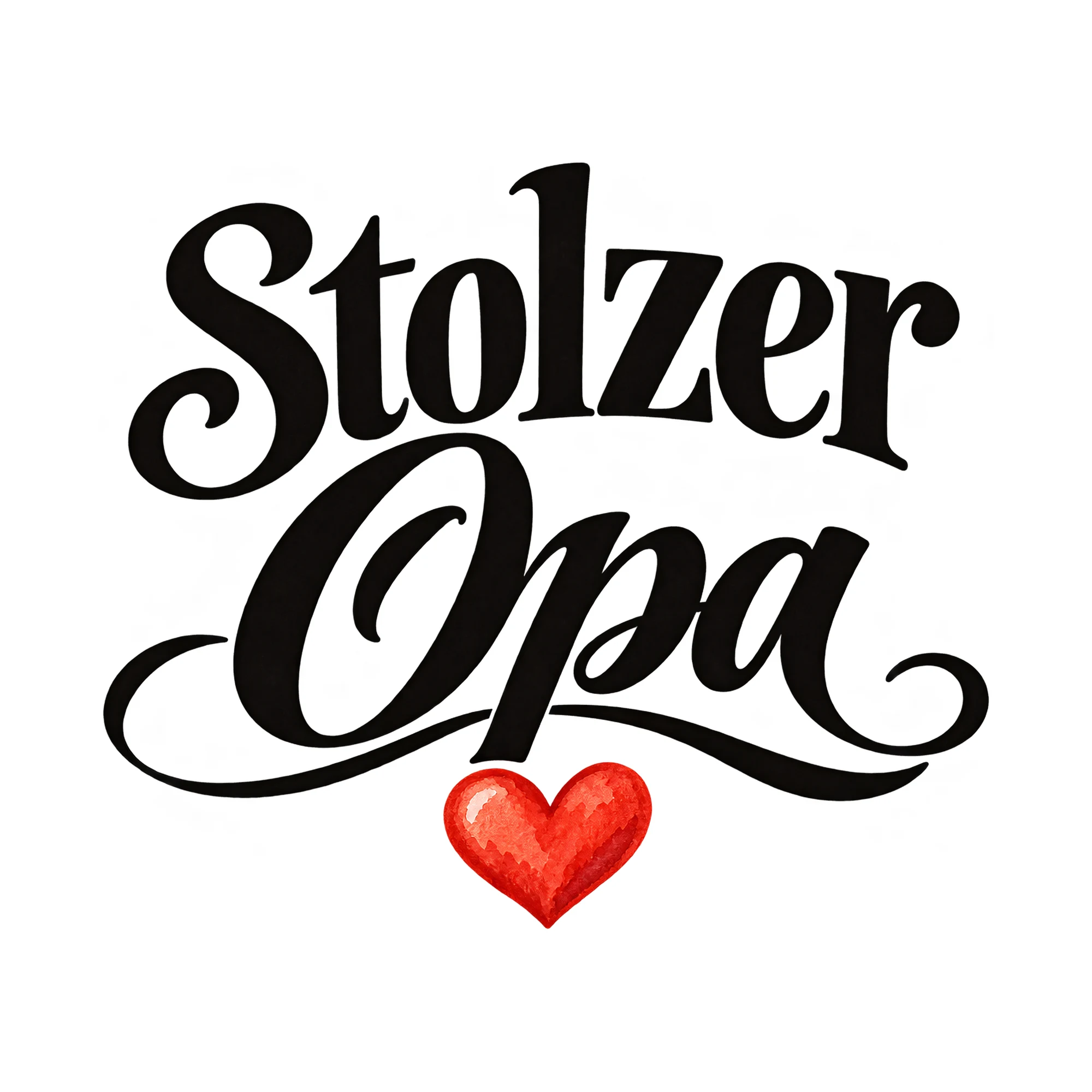 Bügelbild Stolzer Opa, Großeltern Shirt Spruch als Grafik auf weißem Hintergrund (BB015206)