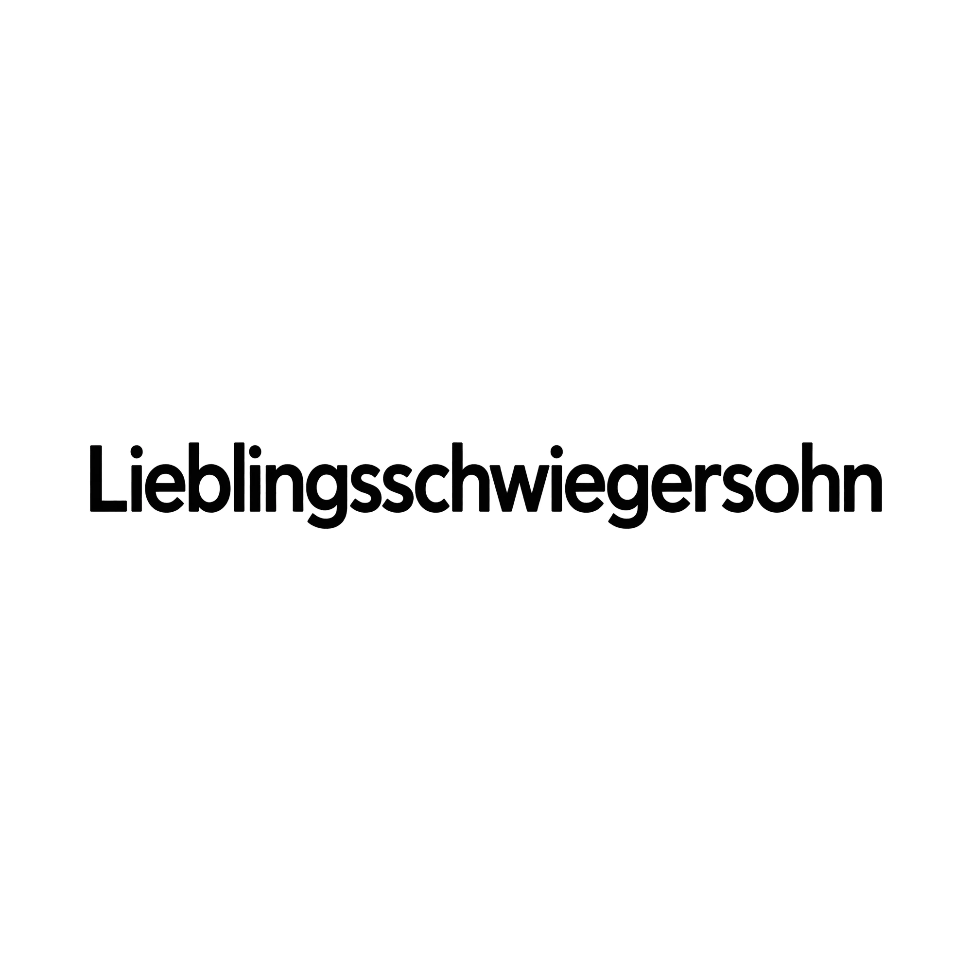Bügelbild Lieblingsschwiegersohn, Familienshirt Spruch als Grafik auf weißem Hintergrund (BB015444)