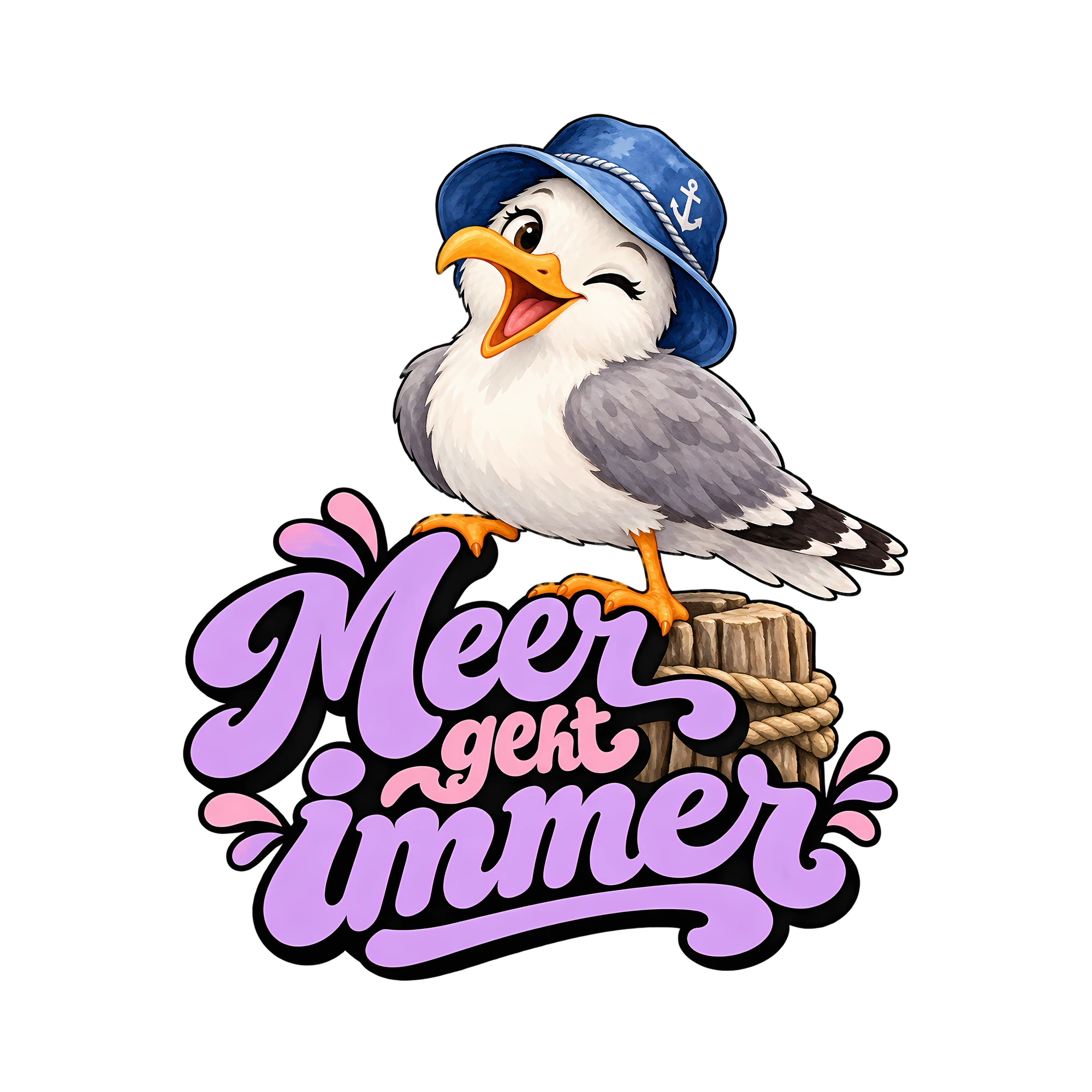 Bügelbild Meer geht immer als Grafik auf weißem Hintergrund (BB013213)