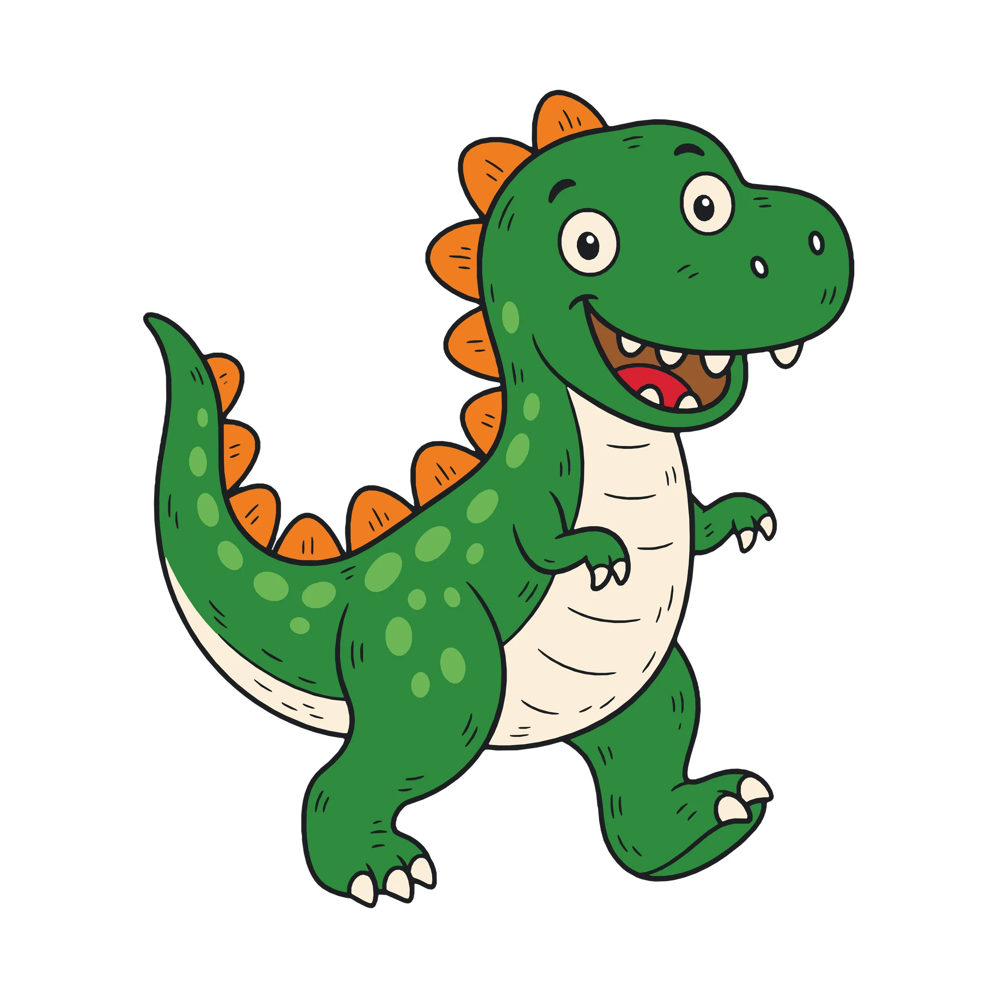Bügelbild Dino T-Rex als Grafik auf weißem Hintergrund (BB010312)