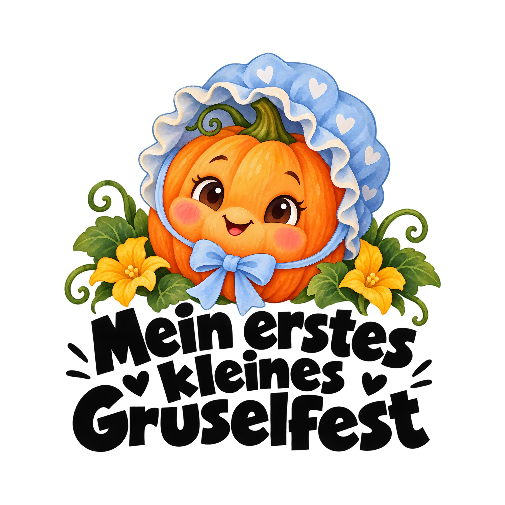 Bügelbild Mein erstes kleines Gruselfest als Grafik auf weißem Hintergrund (BB012634)