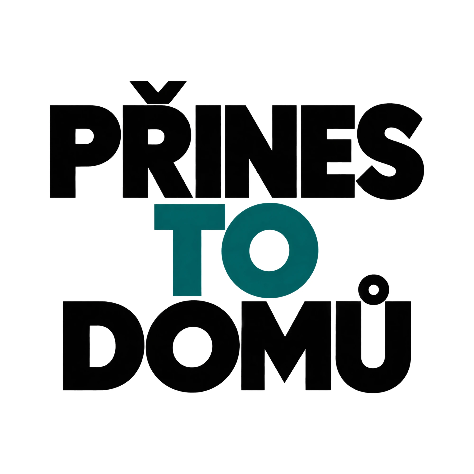Bügelbild Přines To Domů, Sport Shirt Spruch als Grafik auf weißem Hintergrund (BB015609)