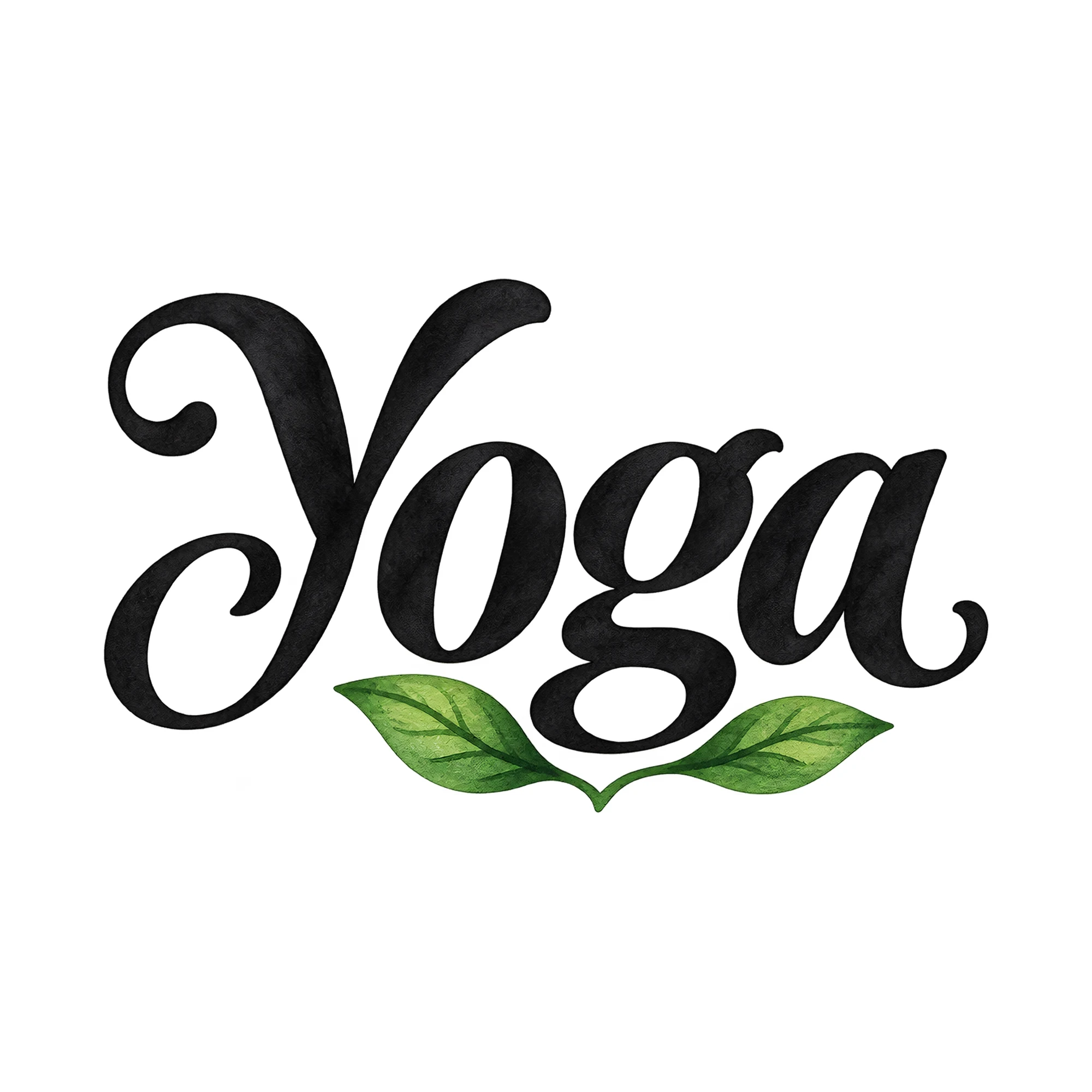Bügelbild Yoga, Sport Shirt Spruch als Grafik auf weißem Hintergrund (BB015663)