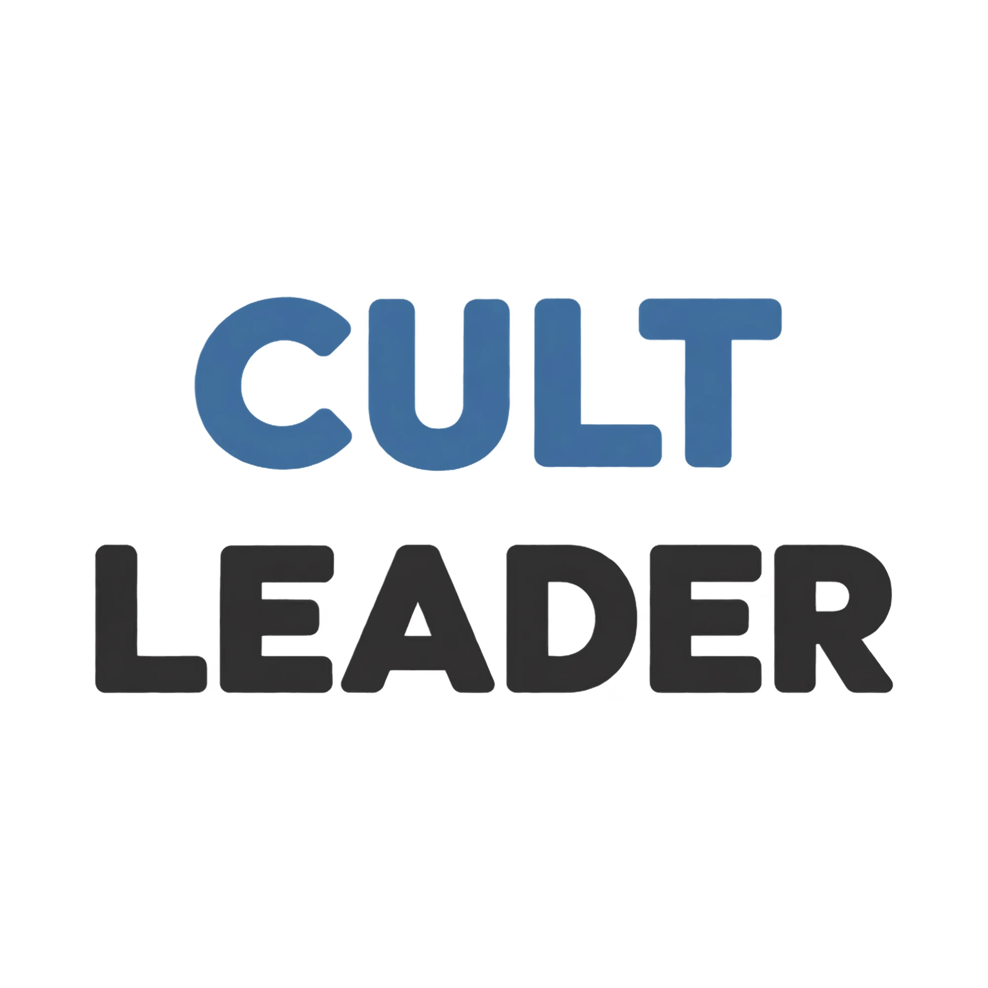 Bügelbild CULT LEADER als Grafik auf weißem Hintergrund (BB021245)