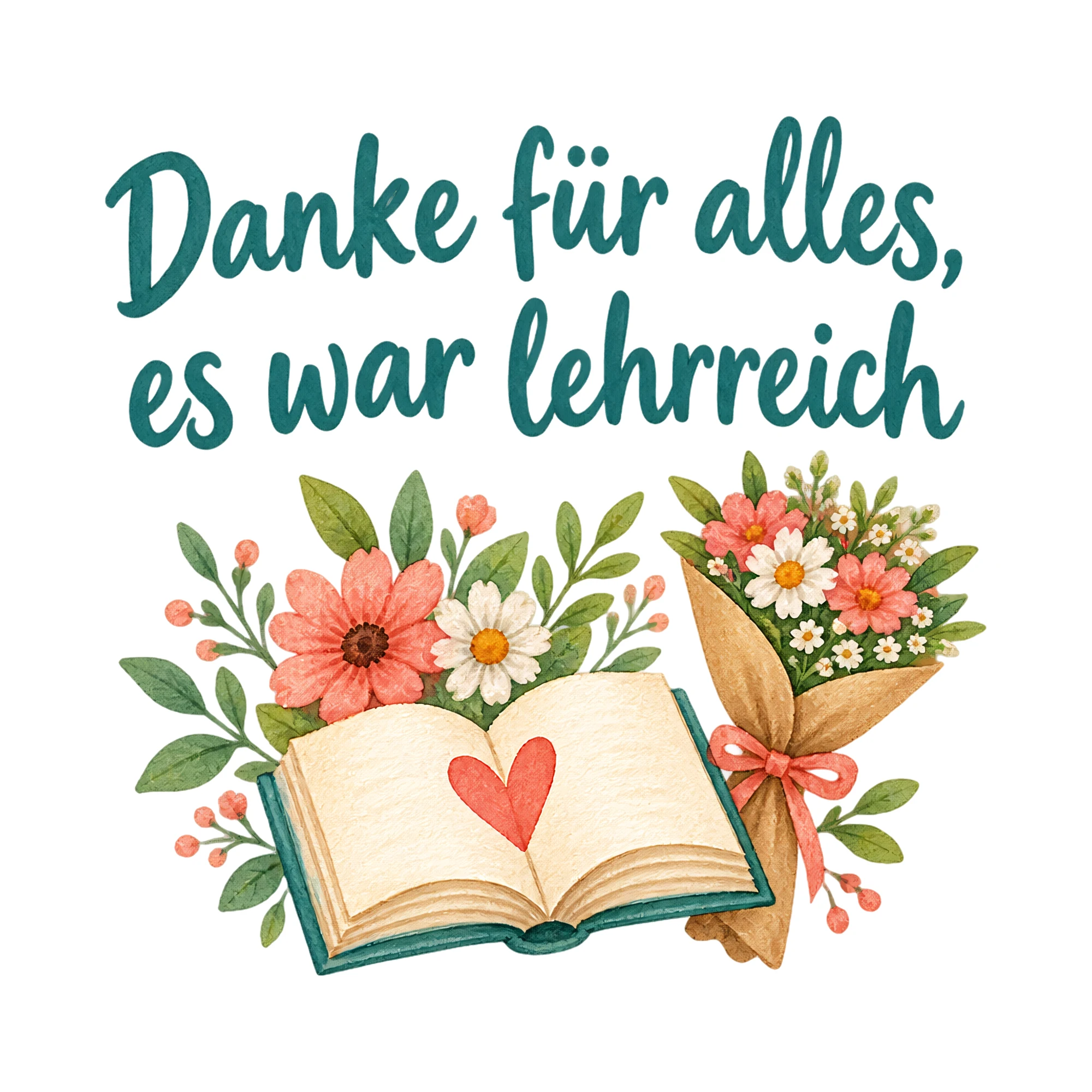 Bügelbild Danke für alles, es war lehrreich, Lustiger Shirt Spruch als Grafik auf weißem Hintergrund (BB020146)