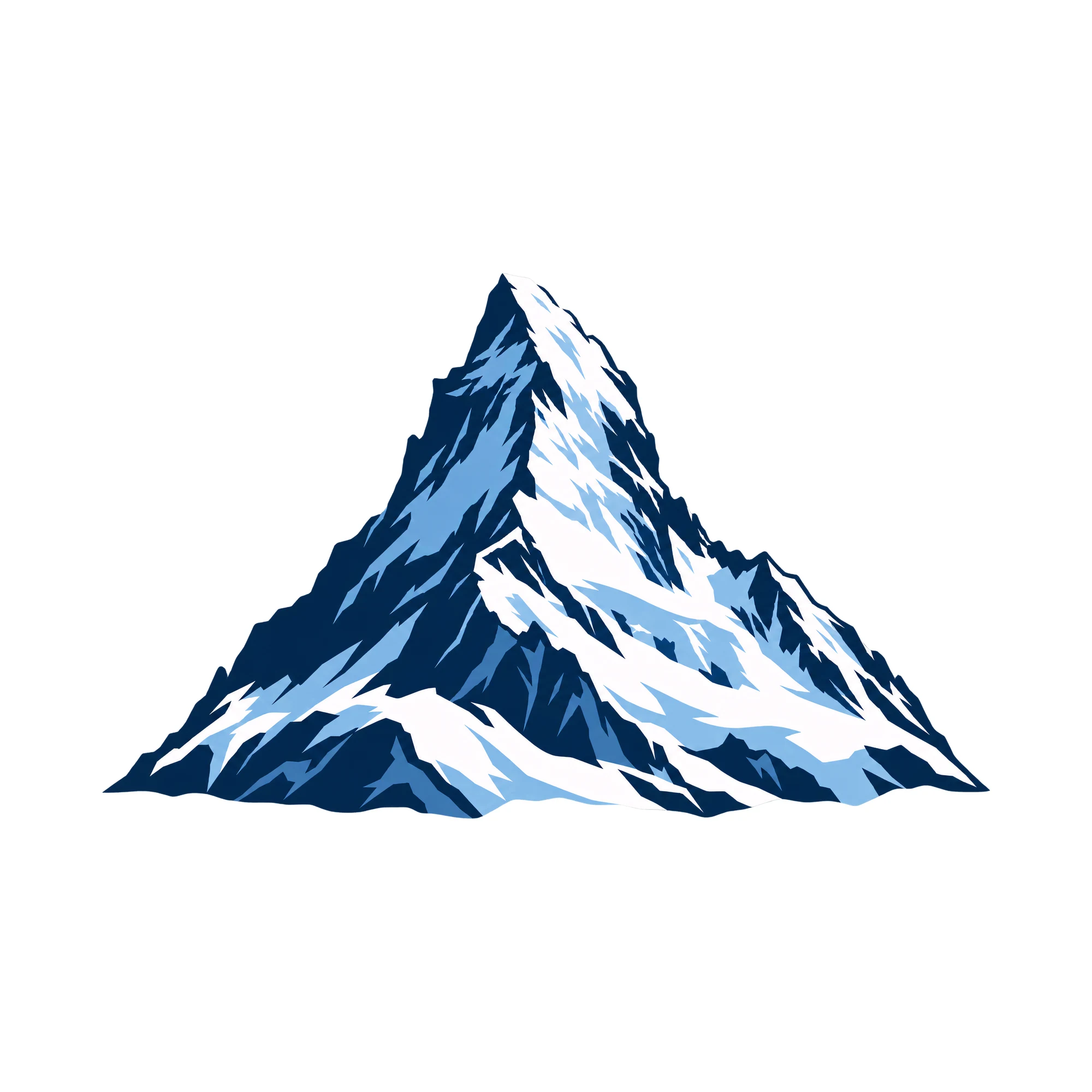 Bügelbild Pop Art Matterhorn, Lustiger Shirt Motiv als Grafik auf weißem Hintergrund (BB015534)
