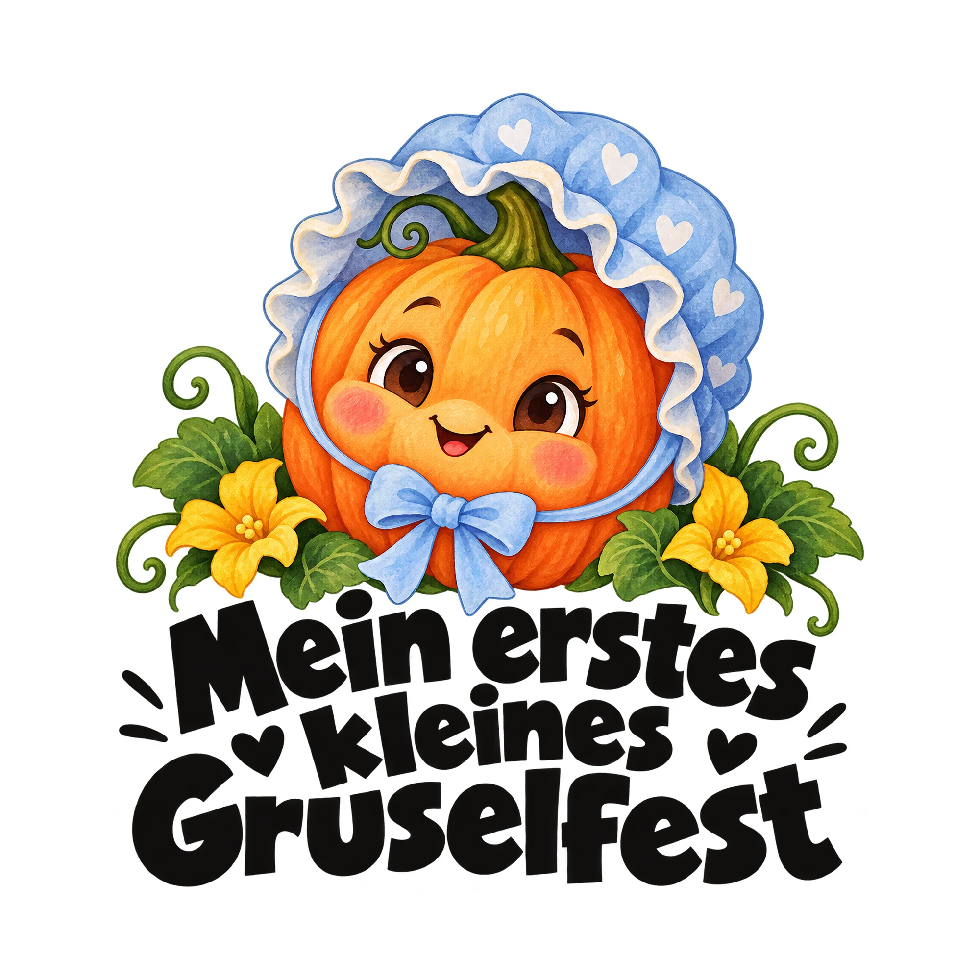 Bügelbild Mein erstes kleines Gruselfest als Grafik auf weißem Hintergrund (BB012634)