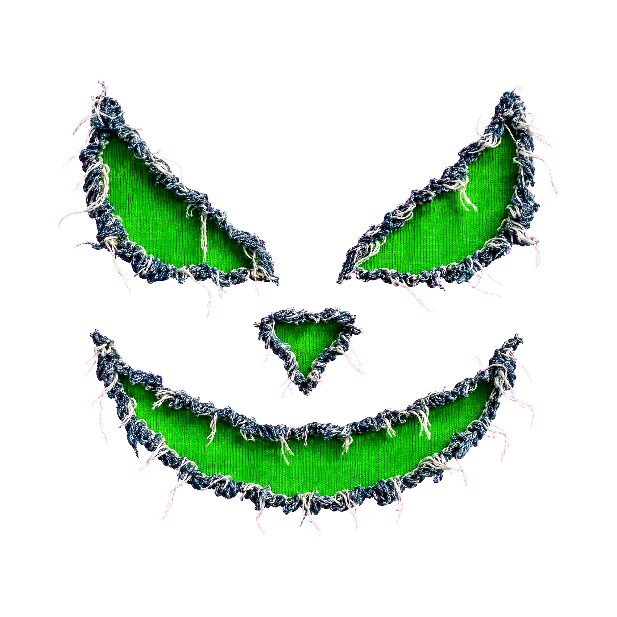 Bügelbild Katze Zerrissen (Halloween) als Grafik auf weißem Hintergrund (BB011332)