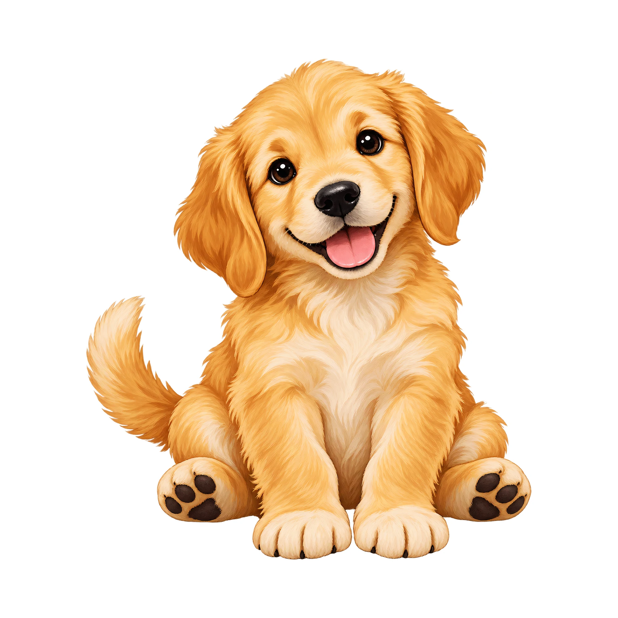 Bügelbild Kinder Comic - Hund, Tiere Shirt Motiv als Grafik auf weißem Hintergrund (BB016178)