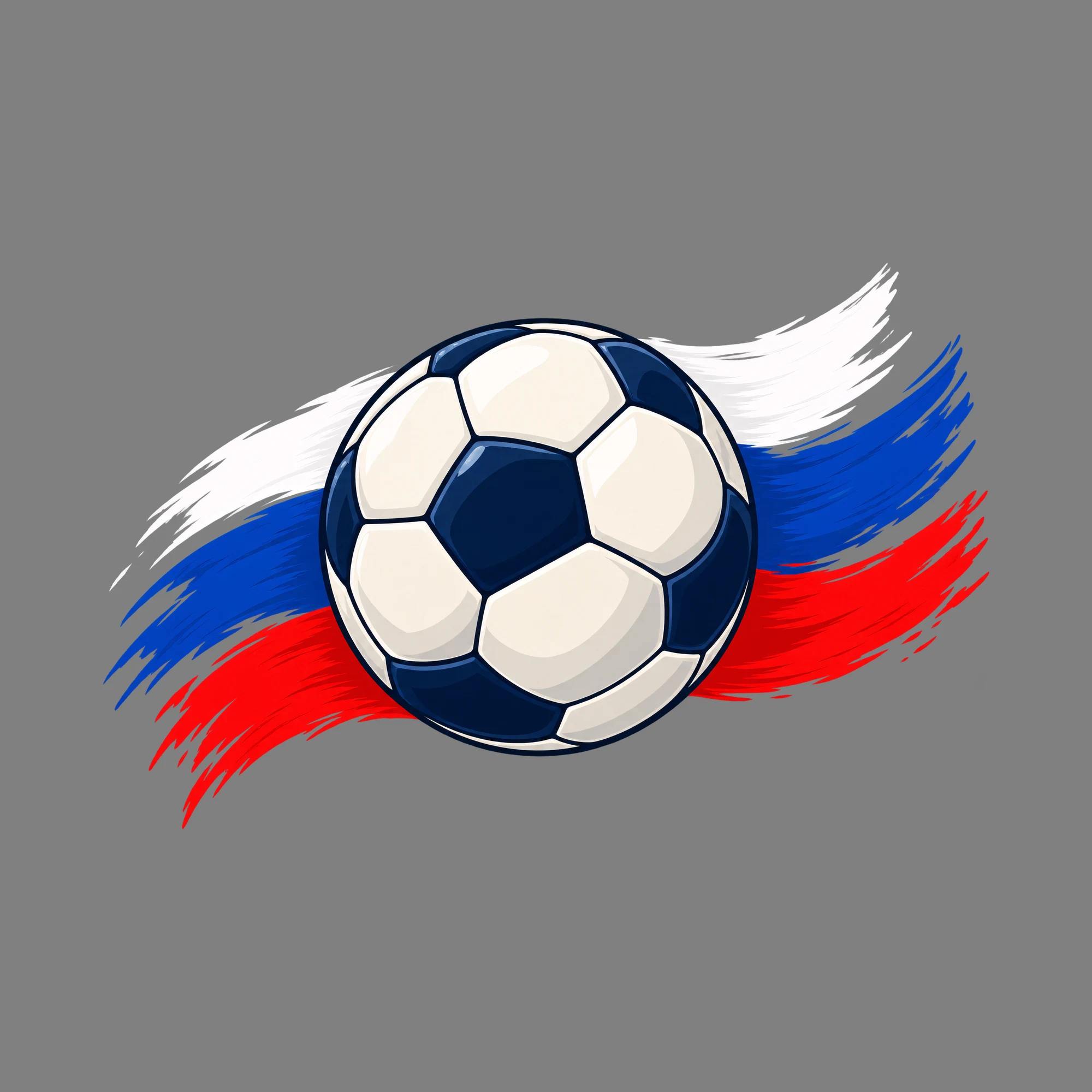 Bügelbild Fußball Slovakia Fahne, Lustiger Shirt Motiv als Grafik auf dunklem Hintergrund (BB015617)