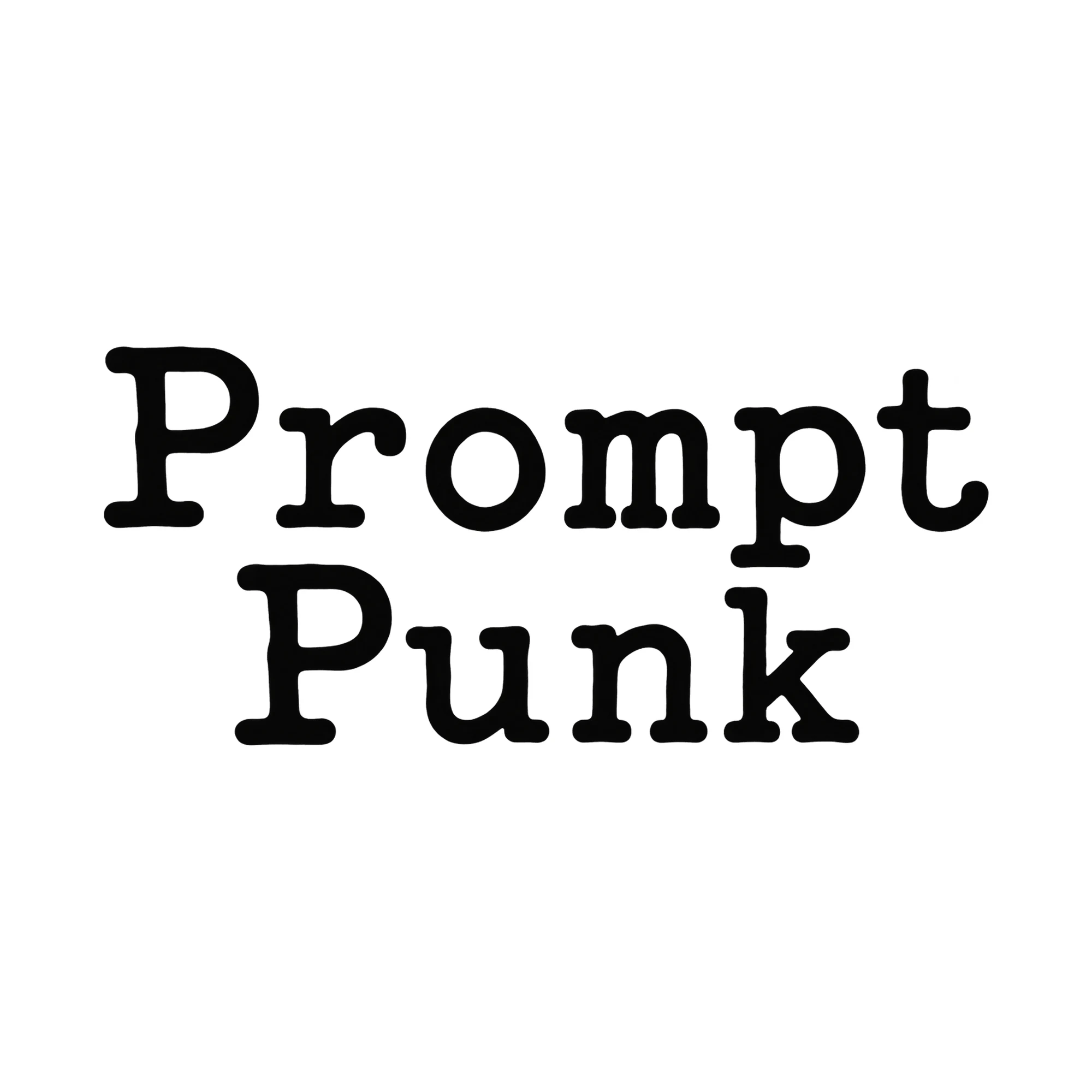Bügelbild Prompt Punk, Retro Shirt Spruch als Grafik auf weißem Hintergrund (BB015531)