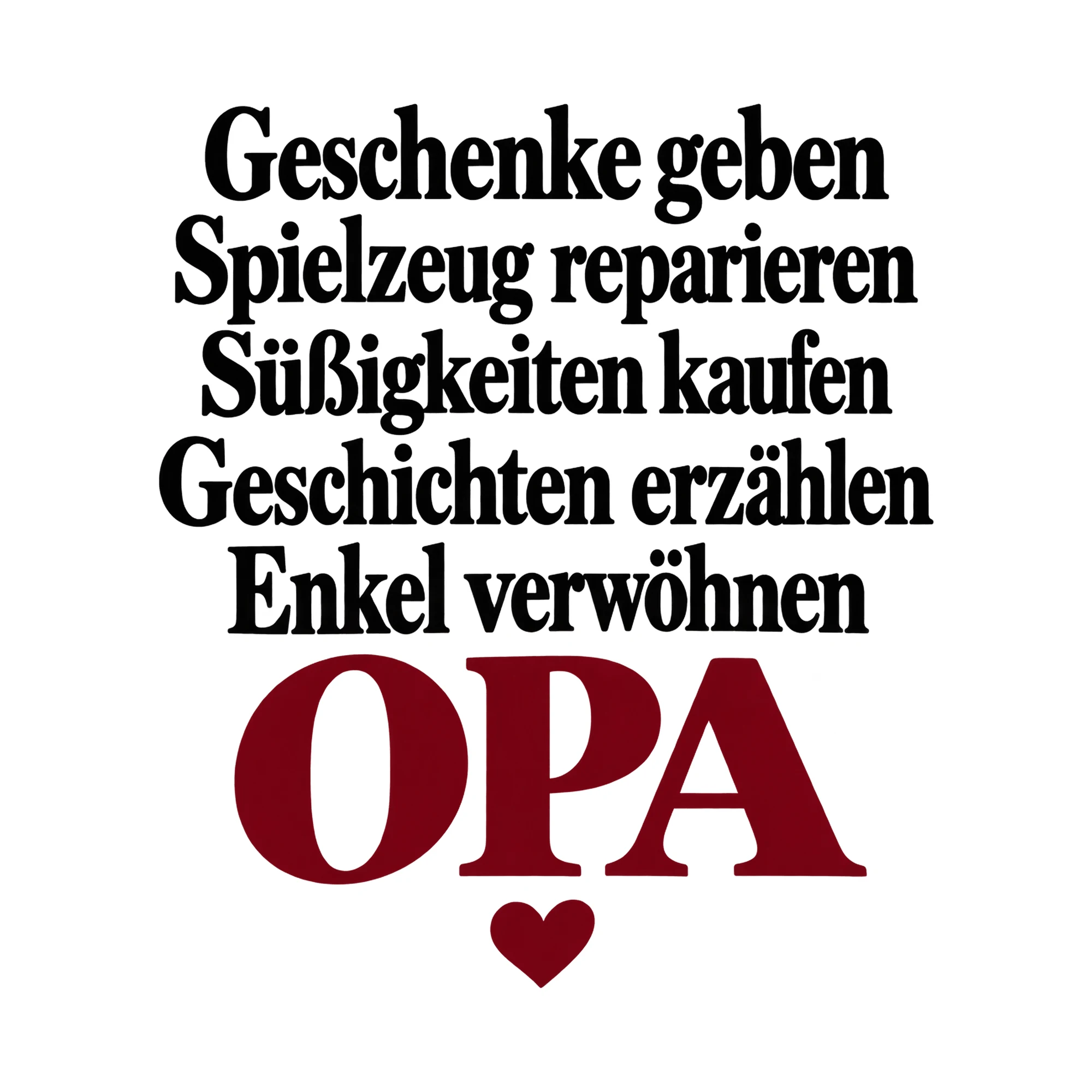 Bügelbild Geschenke geben Spielzeug reparieren Süßigkeiten kaufen Geschichten erzählen als Grafik auf weißem Hintergrund (BB015190)