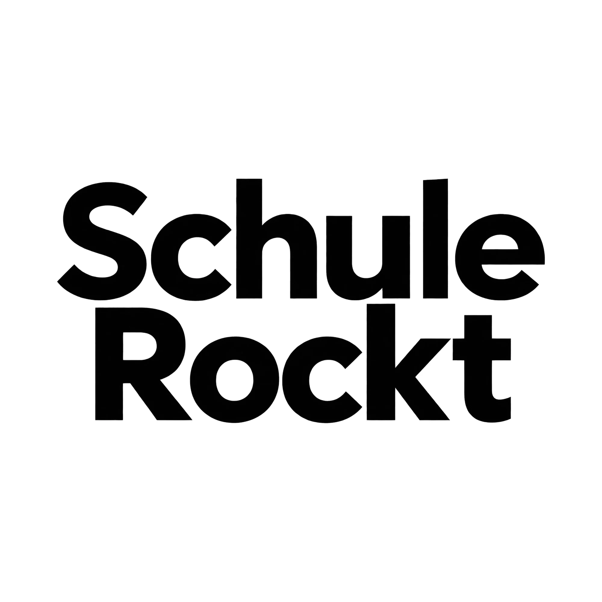 Bügelbild Schule Rockt, Lustiger Shirt Spruch als Grafik auf weißem Hintergrund (BB015738)