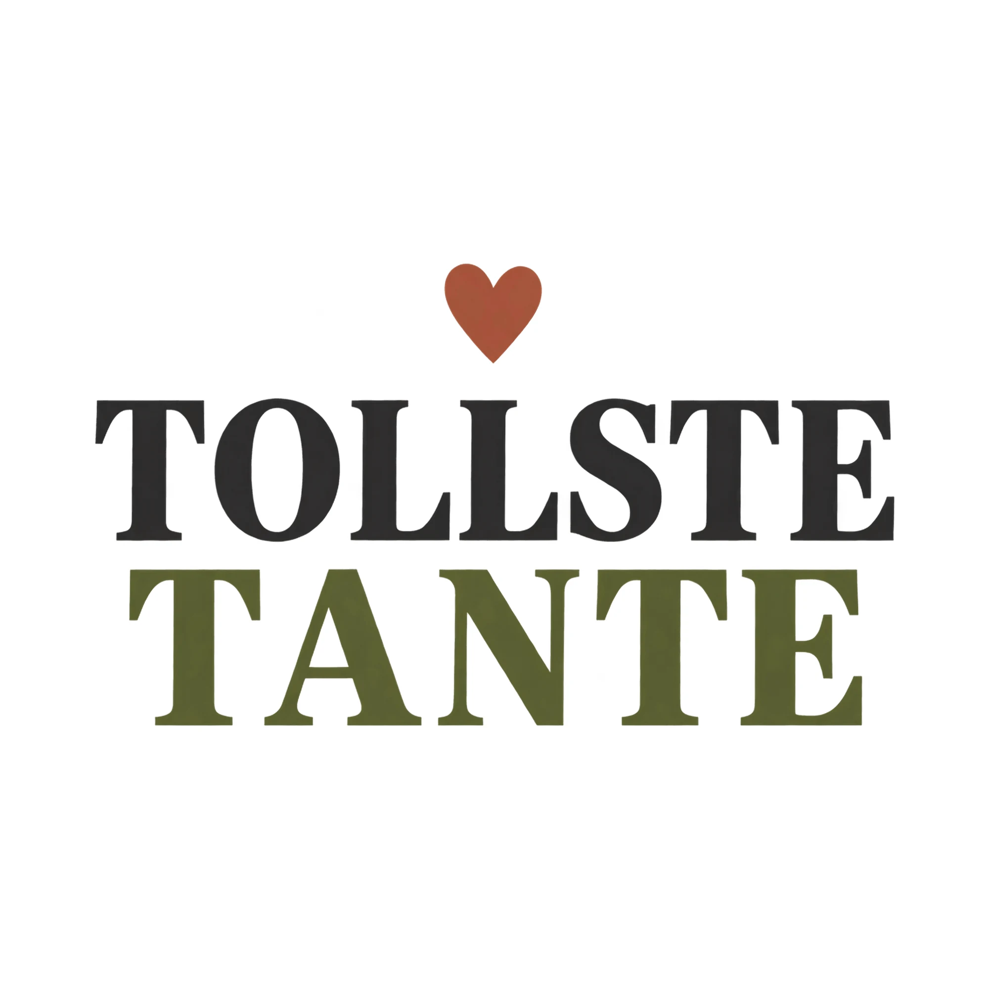 Bügelbild Tollste Tante, Lustiger Shirt Spruch als Grafik auf weißem Hintergrund (BB018215)
