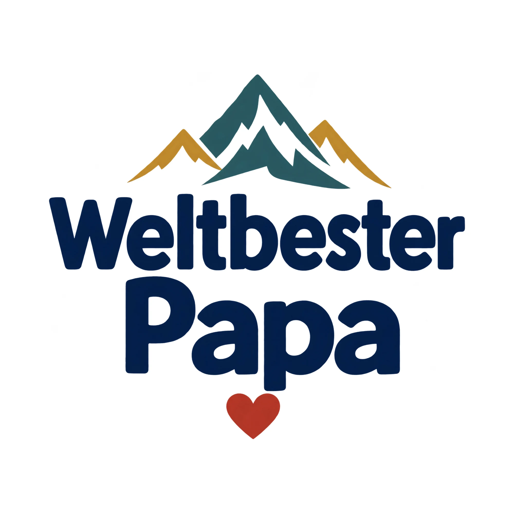 Bügelbild Weltbester Papa, Mama Papa Shirt Spruch als Grafik auf weißem Hintergrund (BB015146)