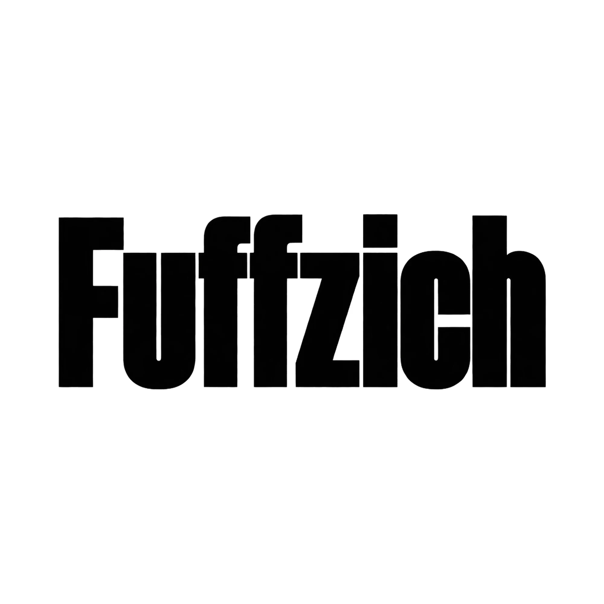 Bügelbild Fuffzich als Grafik auf weißem Hintergrund (BB021146)