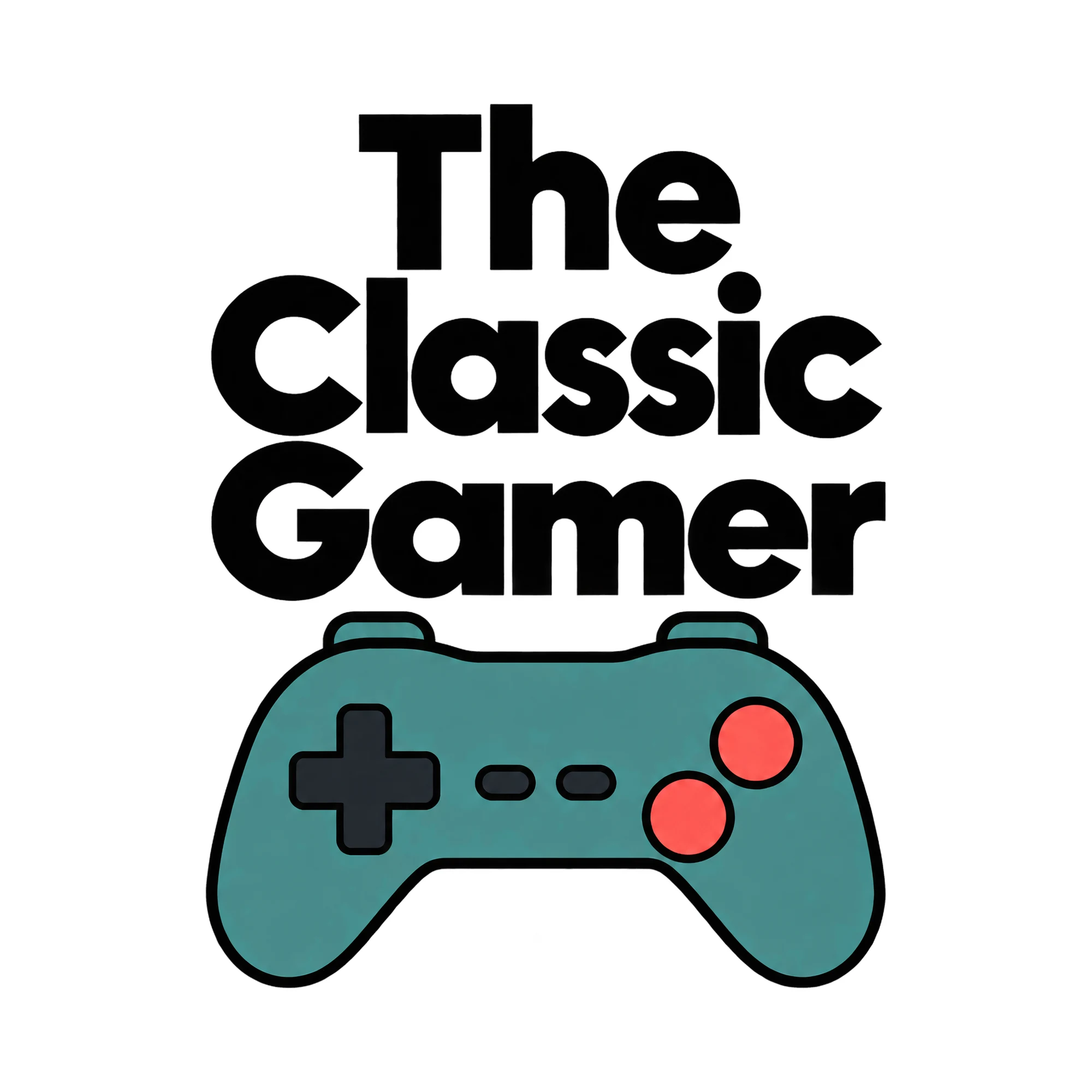 Bügelbild The Classic Gamer, Hobby Shirt Spruch als Grafik auf weißem Hintergrund (BB015294)