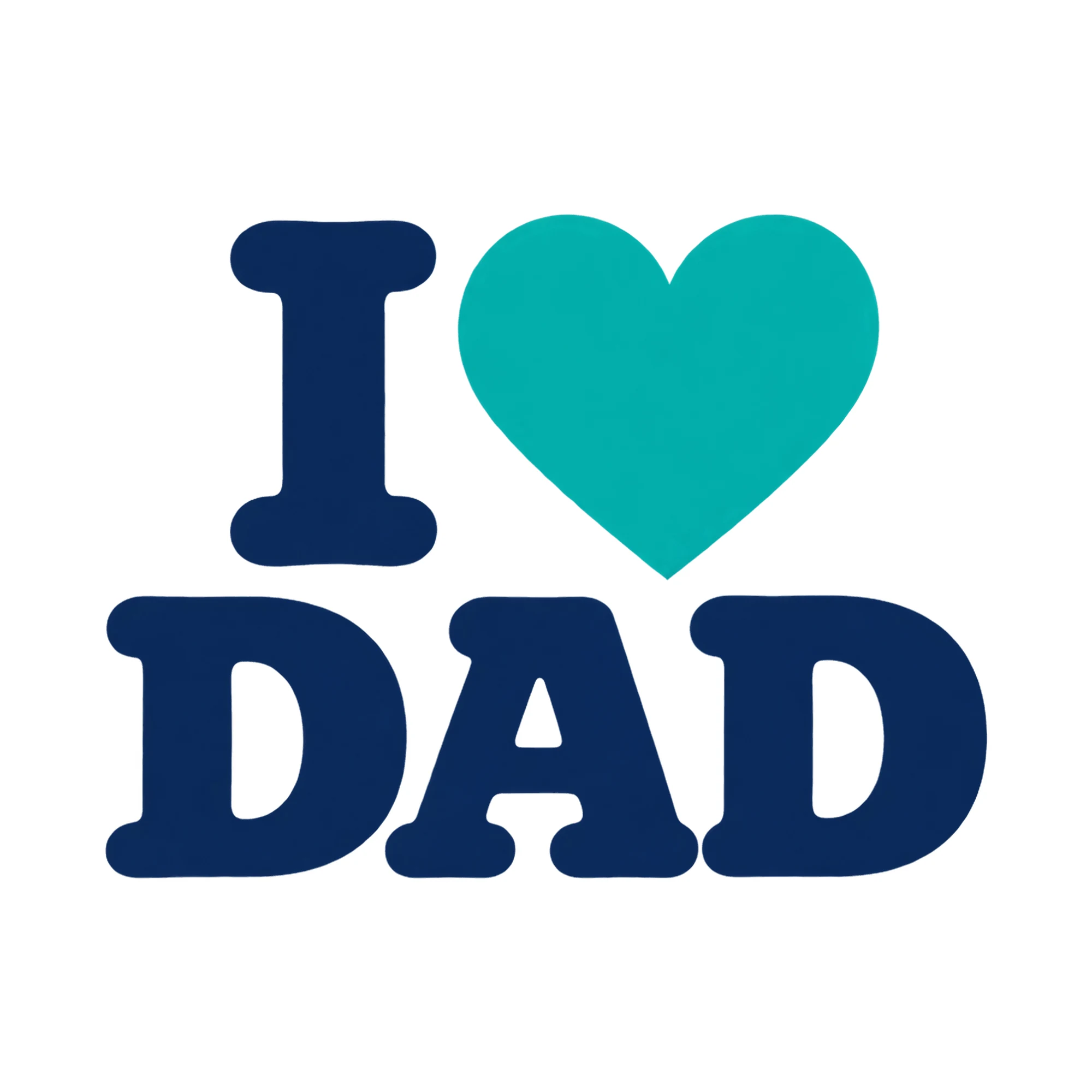 Bügelbild I Dad, Mama Papa Shirt Spruch als Grafik auf weißem Hintergrund (BB018060)