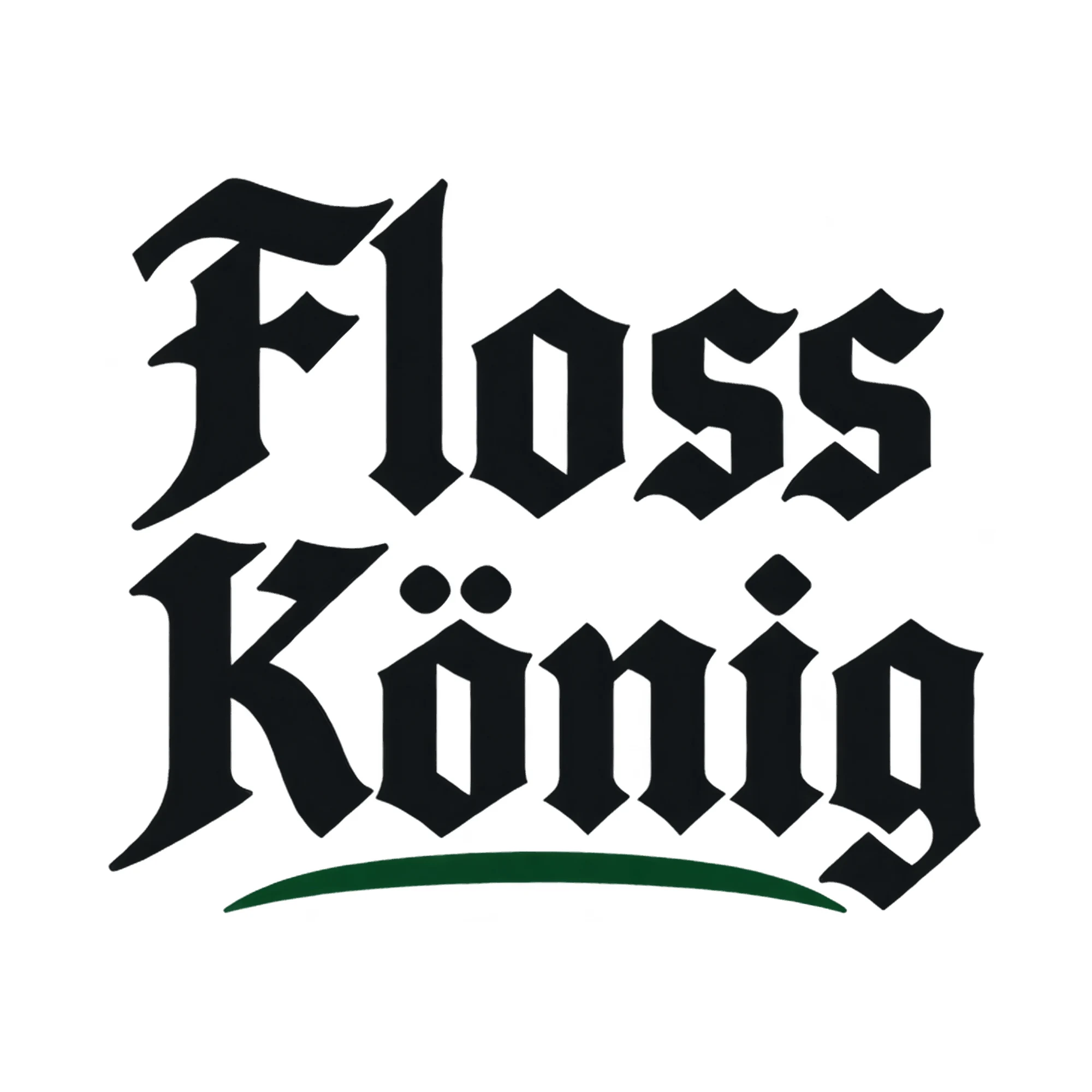 Bügelbild Floss König, Lustiger Shirt Spruch als Grafik auf weißem Hintergrund (BB016044)