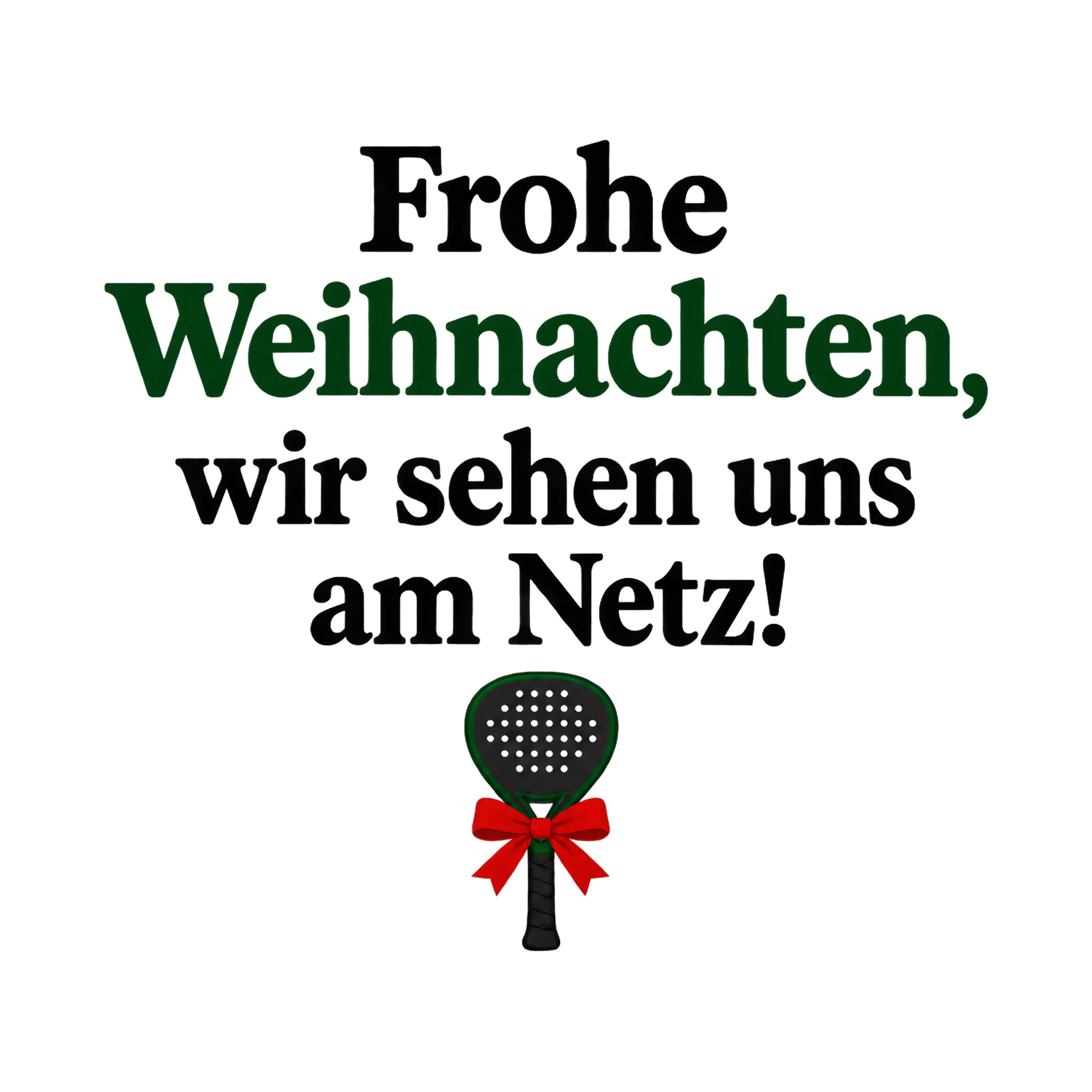 Bügelbild Frohe Weihnachten, wir sehen uns am Netz!, Weihnachtspullover Spruch als Grafik auf weißem Hintergrund (BB017001)