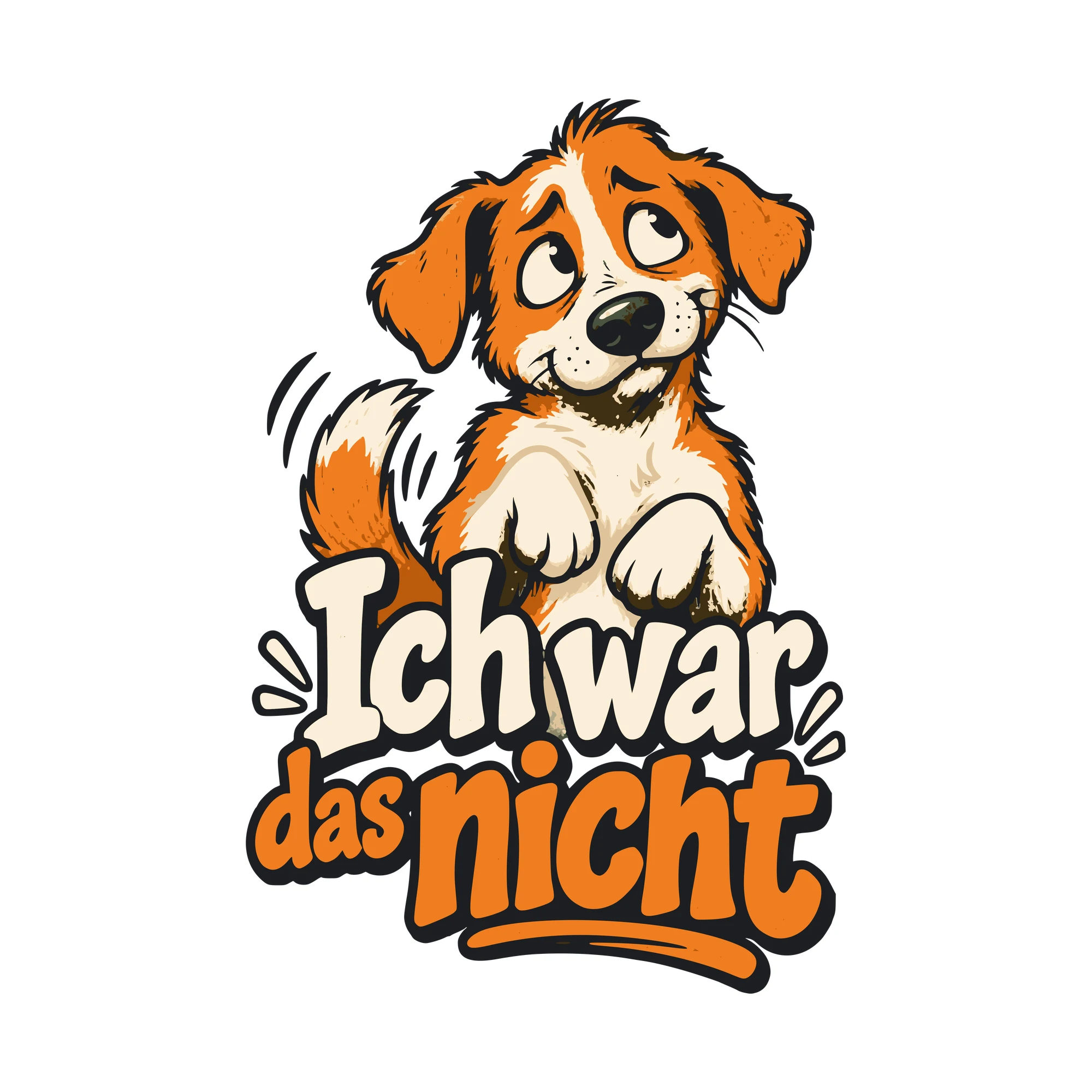 Bügelbild Ich war das nicht als Grafik auf weißem Hintergrund (BB011141)