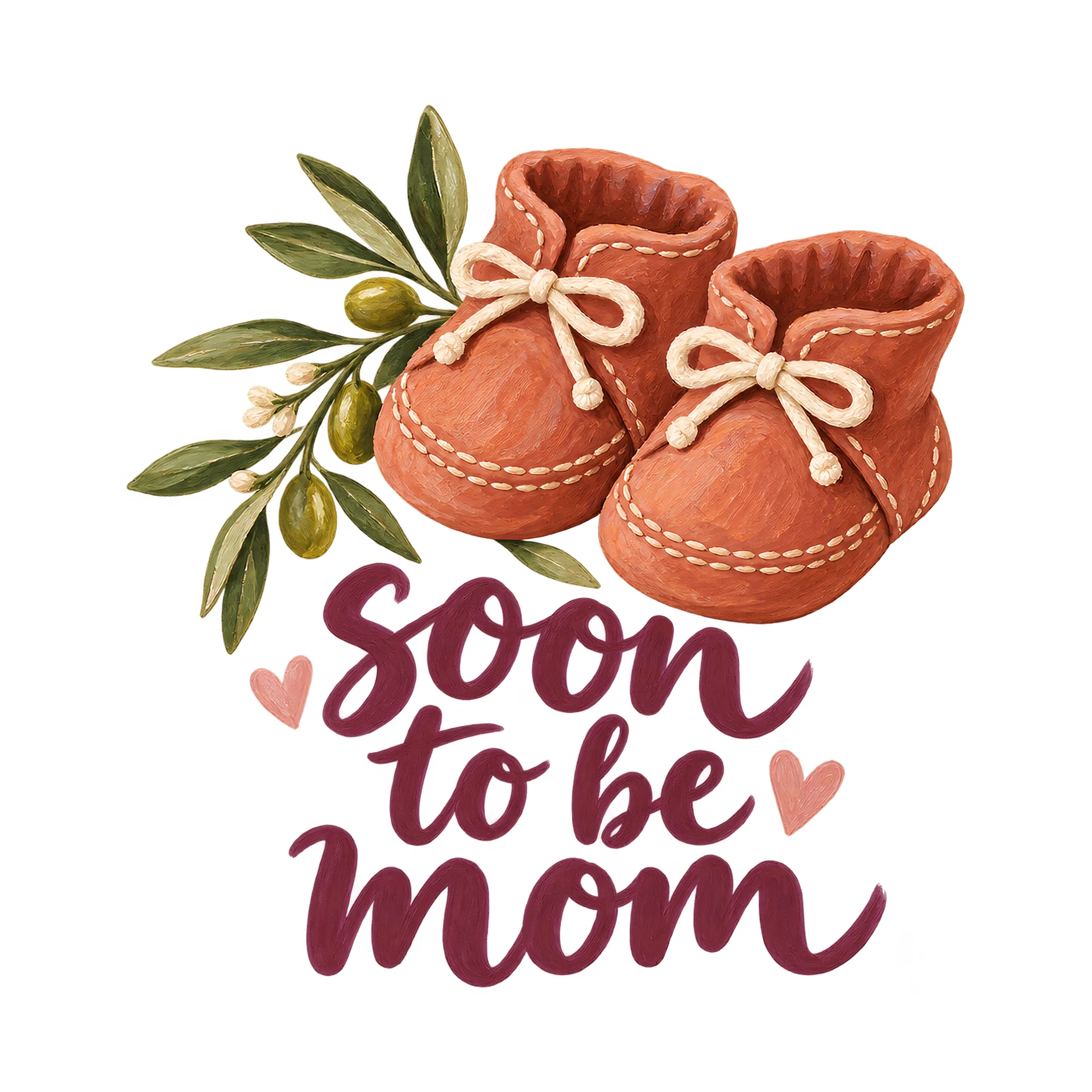 Bügelbild soon to be mom, Mama Papa Shirt Spruch als Grafik auf weißem Hintergrund (BB017534)