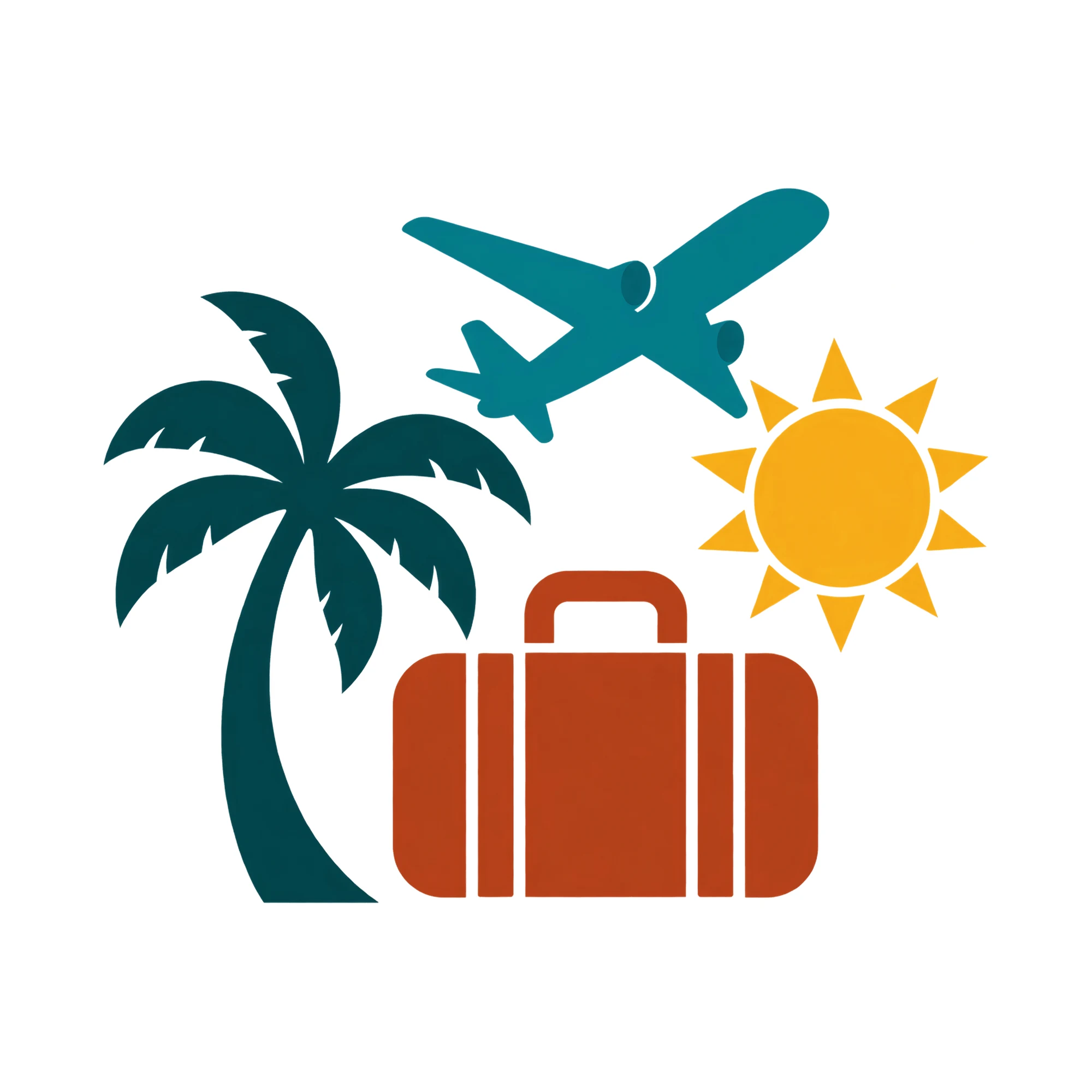 Bügelbild Urlaub Tourist Reise Symbole Sprache, Lustiger Shirt Motiv als Grafik auf weißem Hintergrund (BB015382)