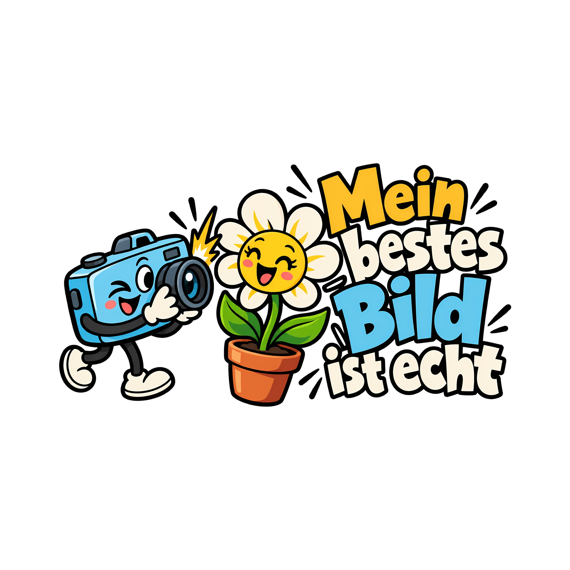 Bügelbild Mein bestes Bild ist echt als Grafik auf weißem Hintergrund (BB014359)