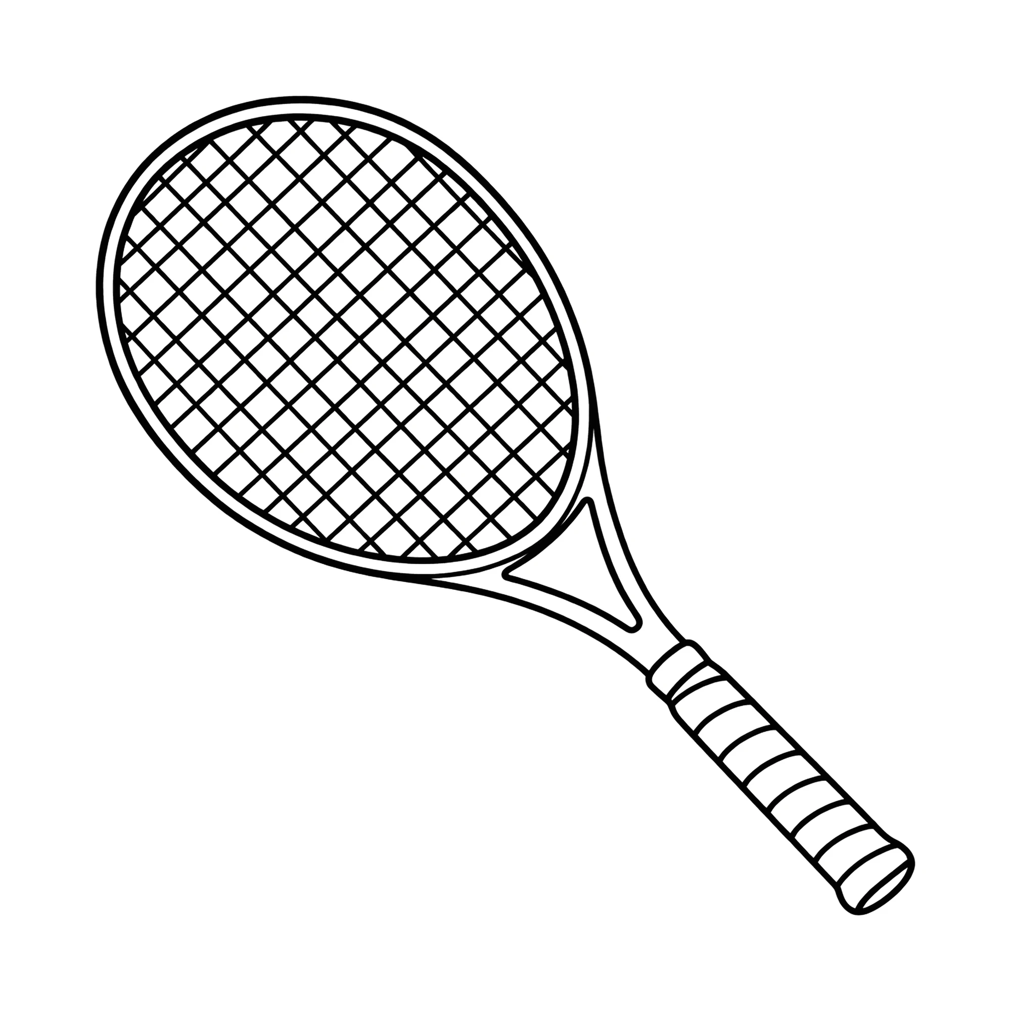 Bügelbild Tennisschläger, Lustiger Shirt Motiv als Grafik auf weißem Hintergrund (BB015615)