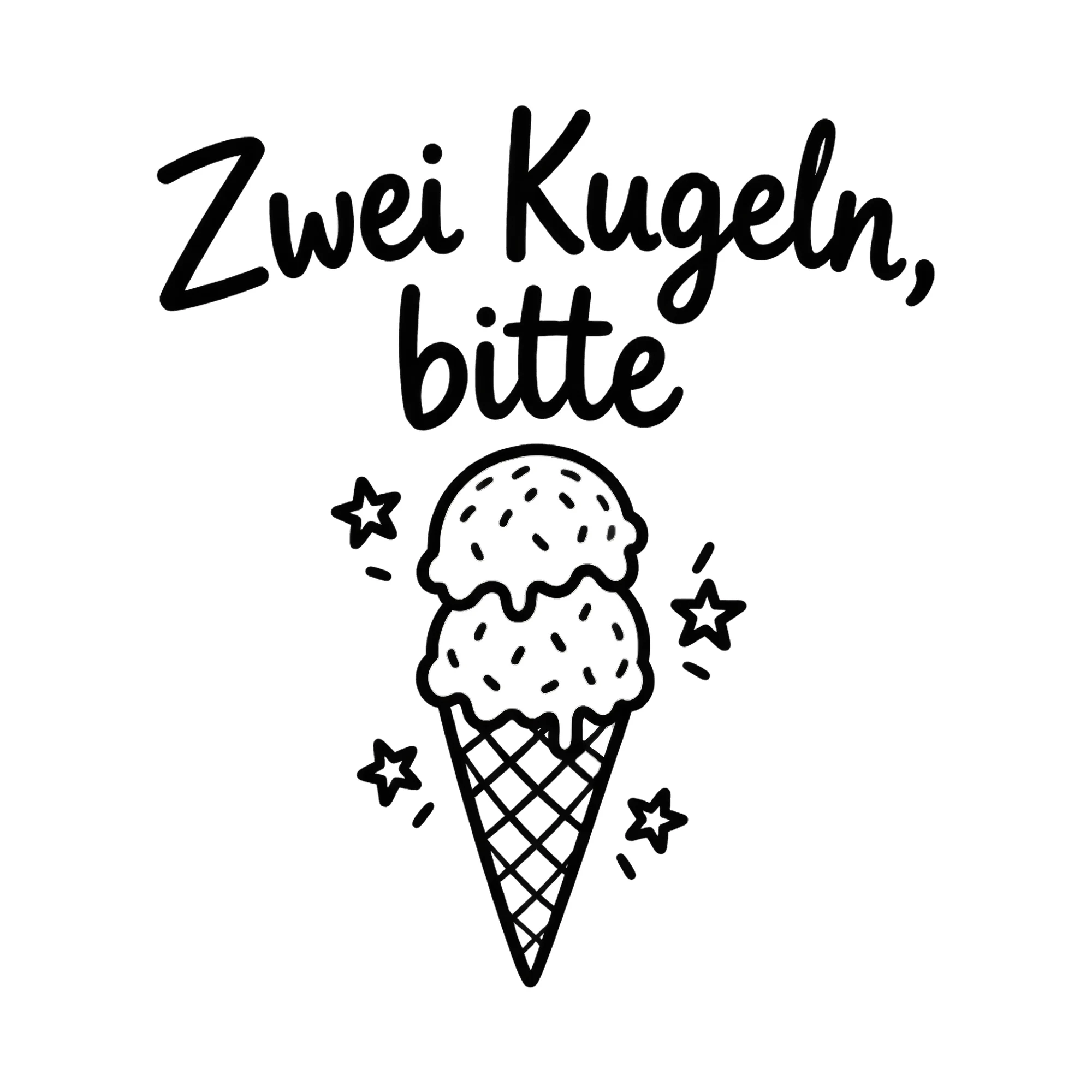 Bügelbild Zwei Kugeln, bitte als Grafik auf weißem Hintergrund (BB019650)