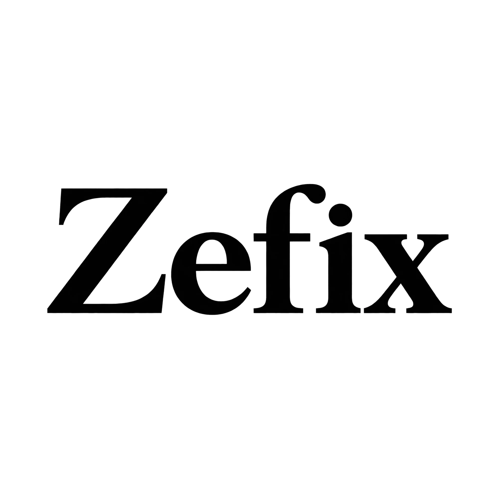 Bügelbild Zefix, Lustiger Shirt Spruch als Grafik auf weißem Hintergrund (BB015771)