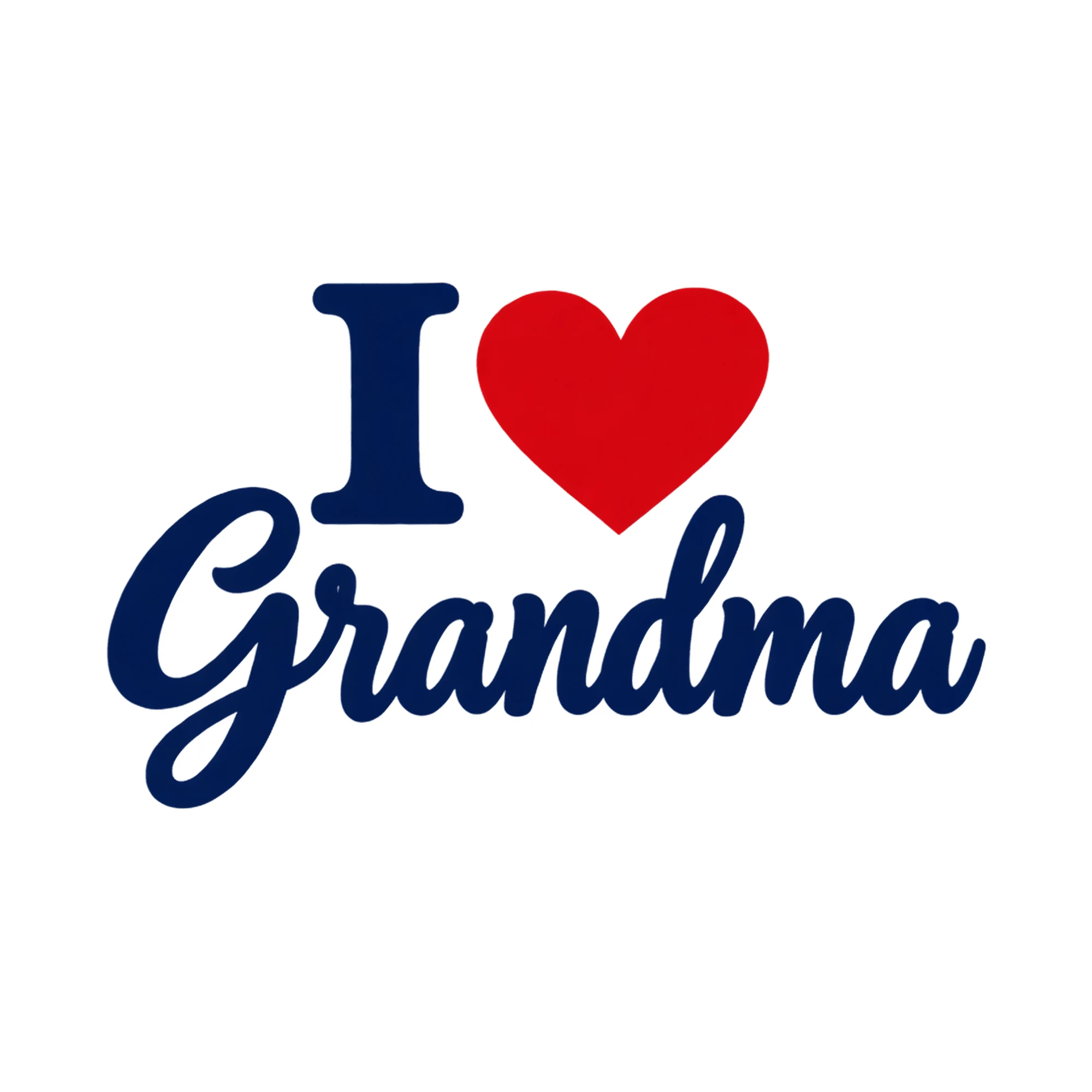 Bügelbild I Grandma, Großeltern Shirt Spruch als Grafik auf weißem Hintergrund (BB017648)