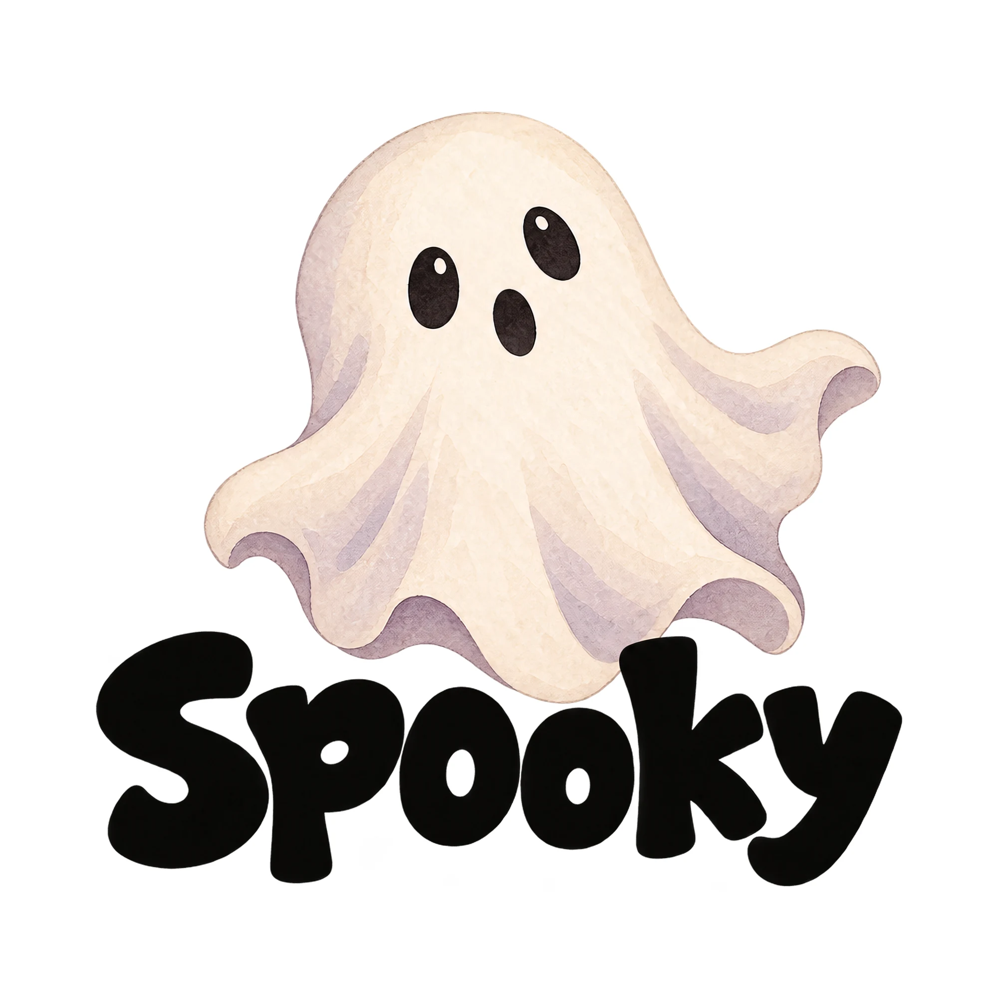 Bügelbild „Spooky“, Halloween Shirt Spruch als Grafik auf weißem Hintergrund (BB014866)
