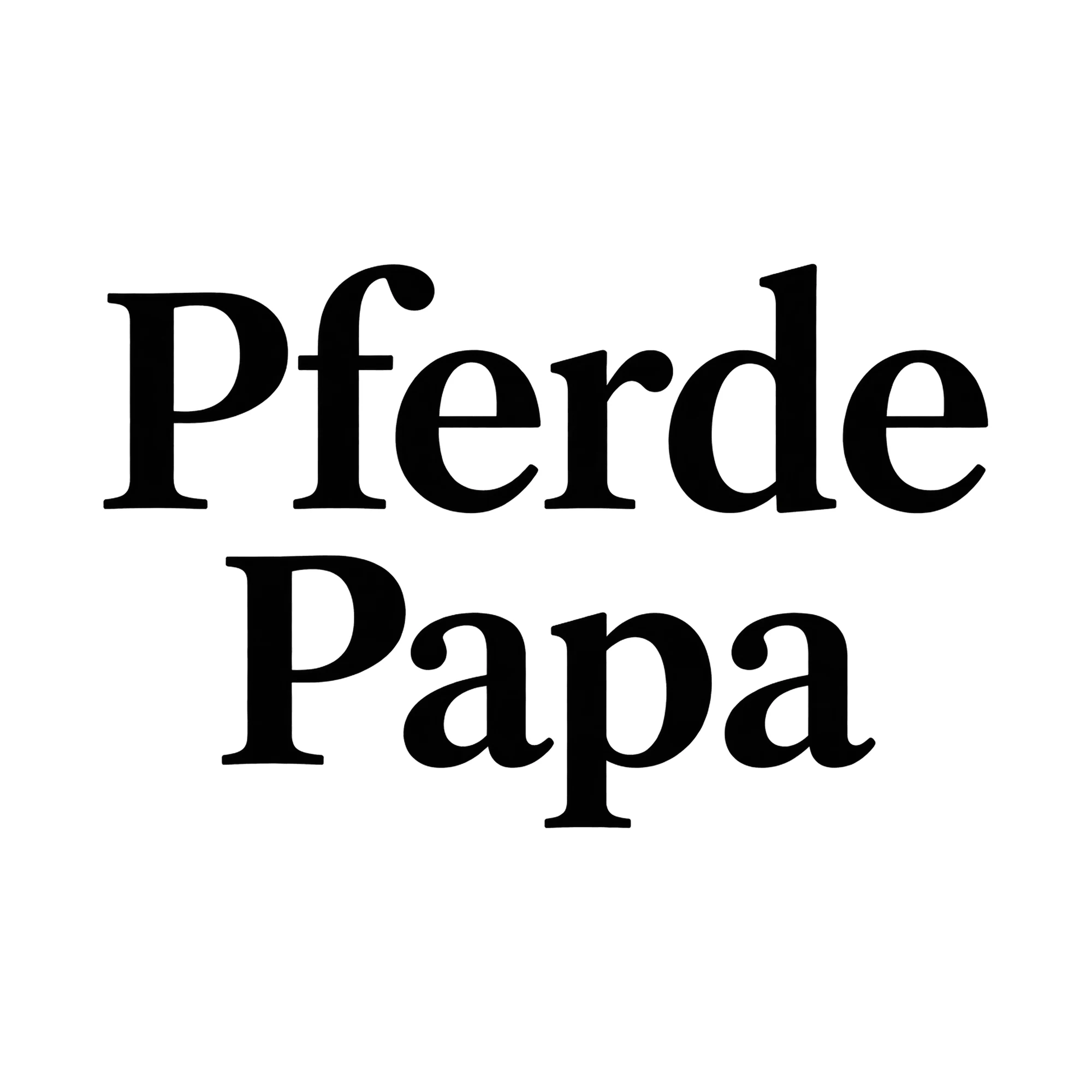 Bügelbild Pferde Papa, Mama Papa Shirt Spruch als Grafik auf weißem Hintergrund (BB015132)