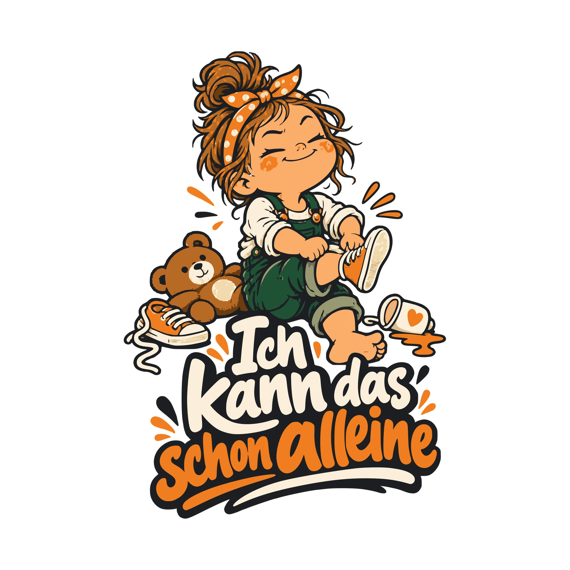 Bügelbild Ich kann das schon alleine als Grafik auf weißem Hintergrund (BB011144)