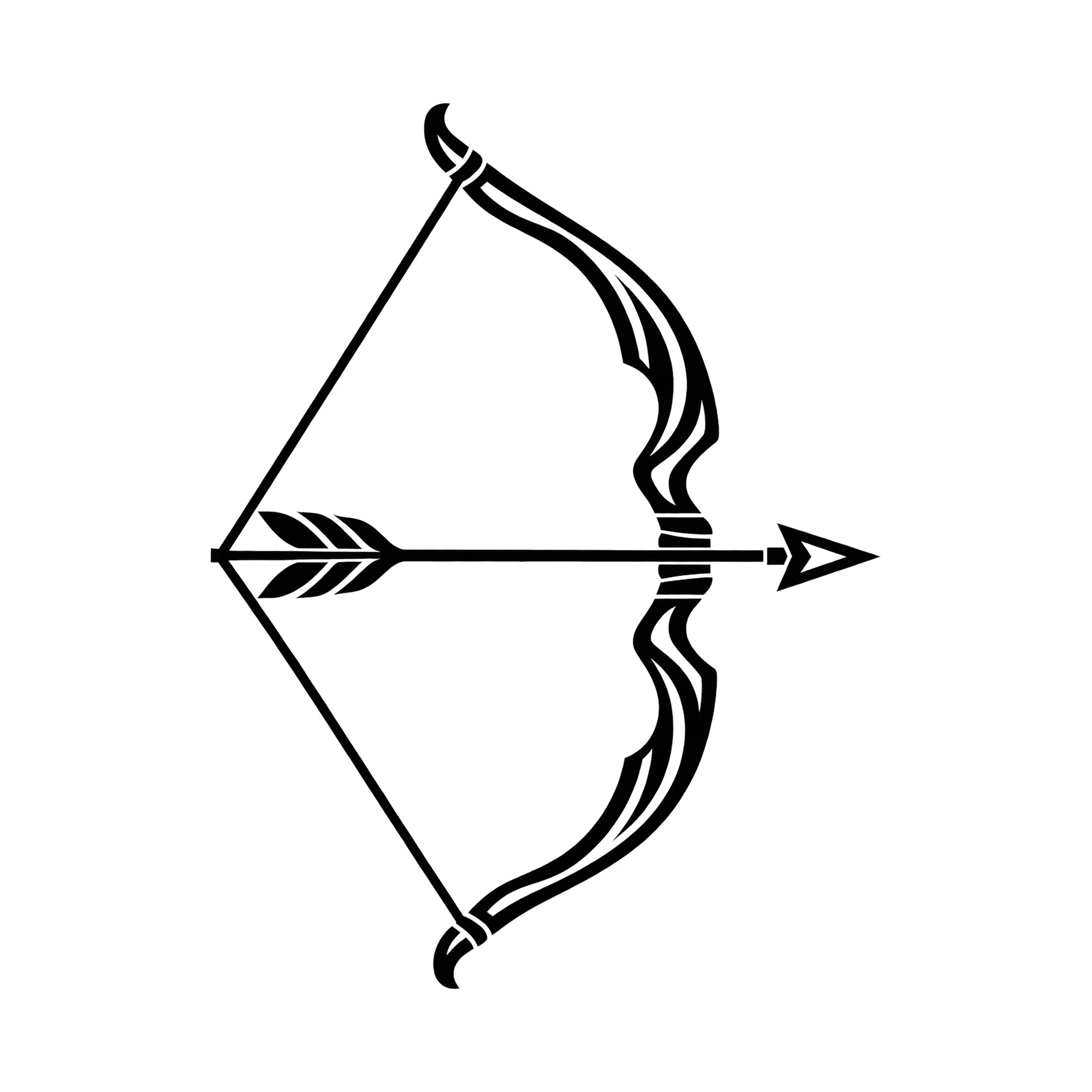 Bügelbild Kritzel Stil Sternzeichen Schütze, Lustiger Shirt Motiv als Grafik auf weißem Hintergrund (BB015744)