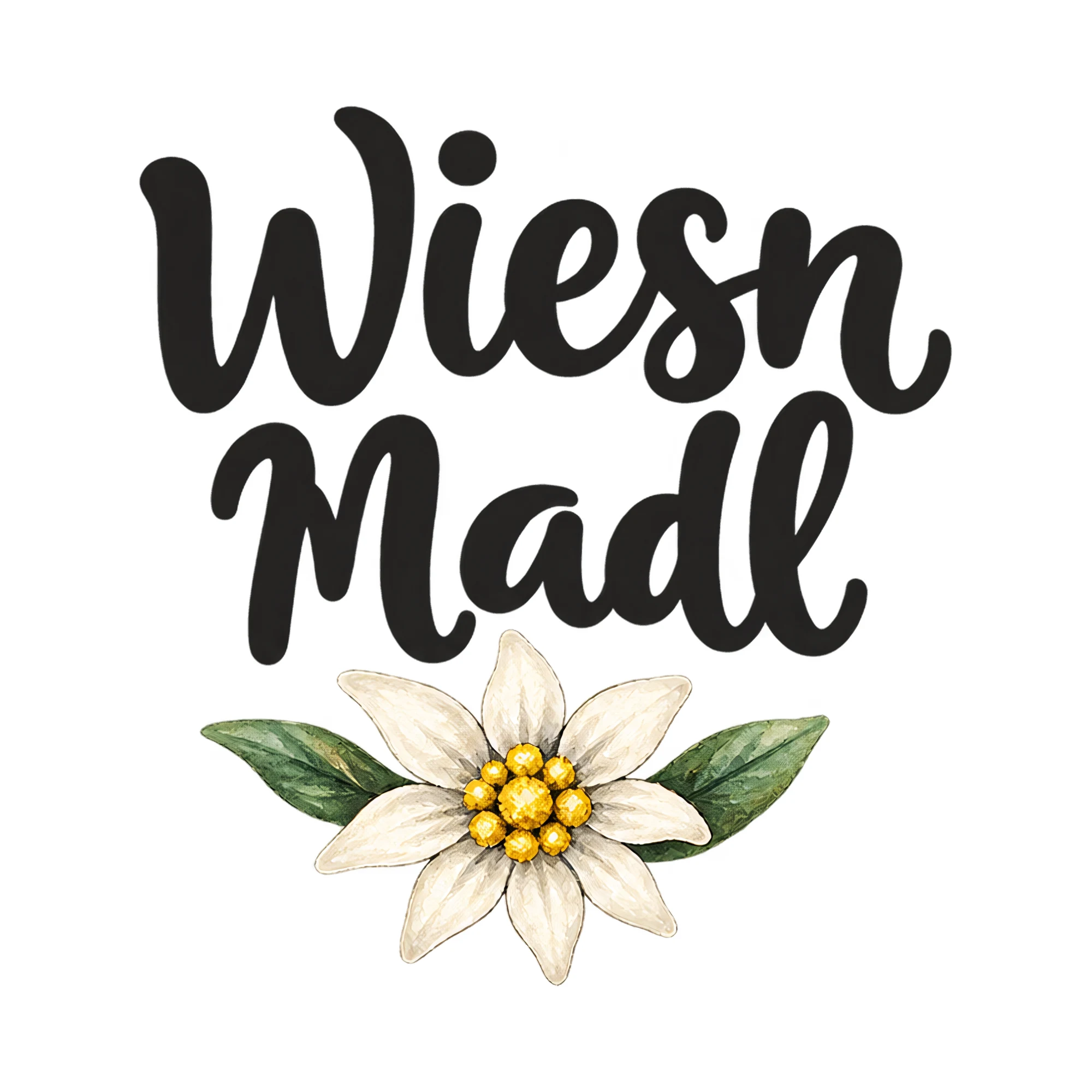 Bügelbild Wiesn Madl, Lustiger Shirt Spruch als Grafik auf weißem Hintergrund (BB017760)