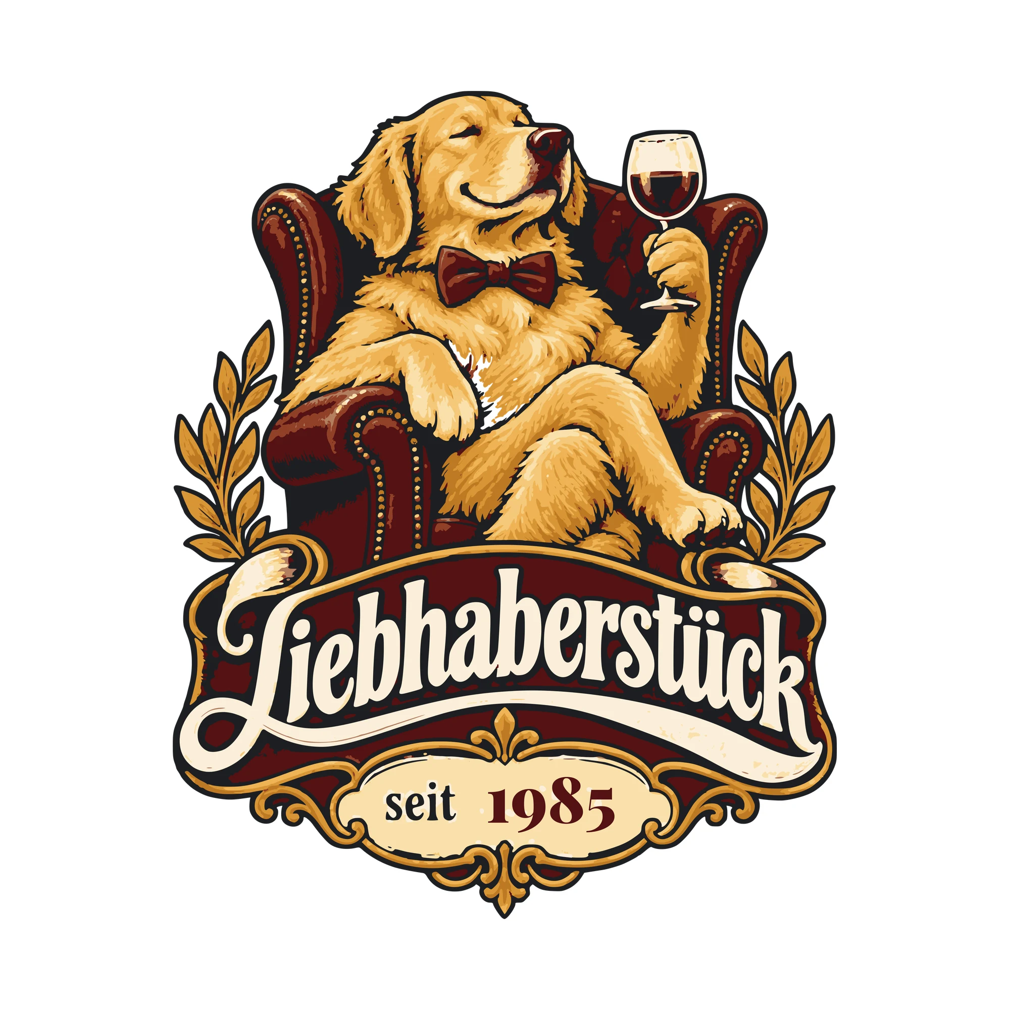 Bügelbild Liebhaberstück mit Jahr als Grafik auf weißem Hintergrund (BB011227)