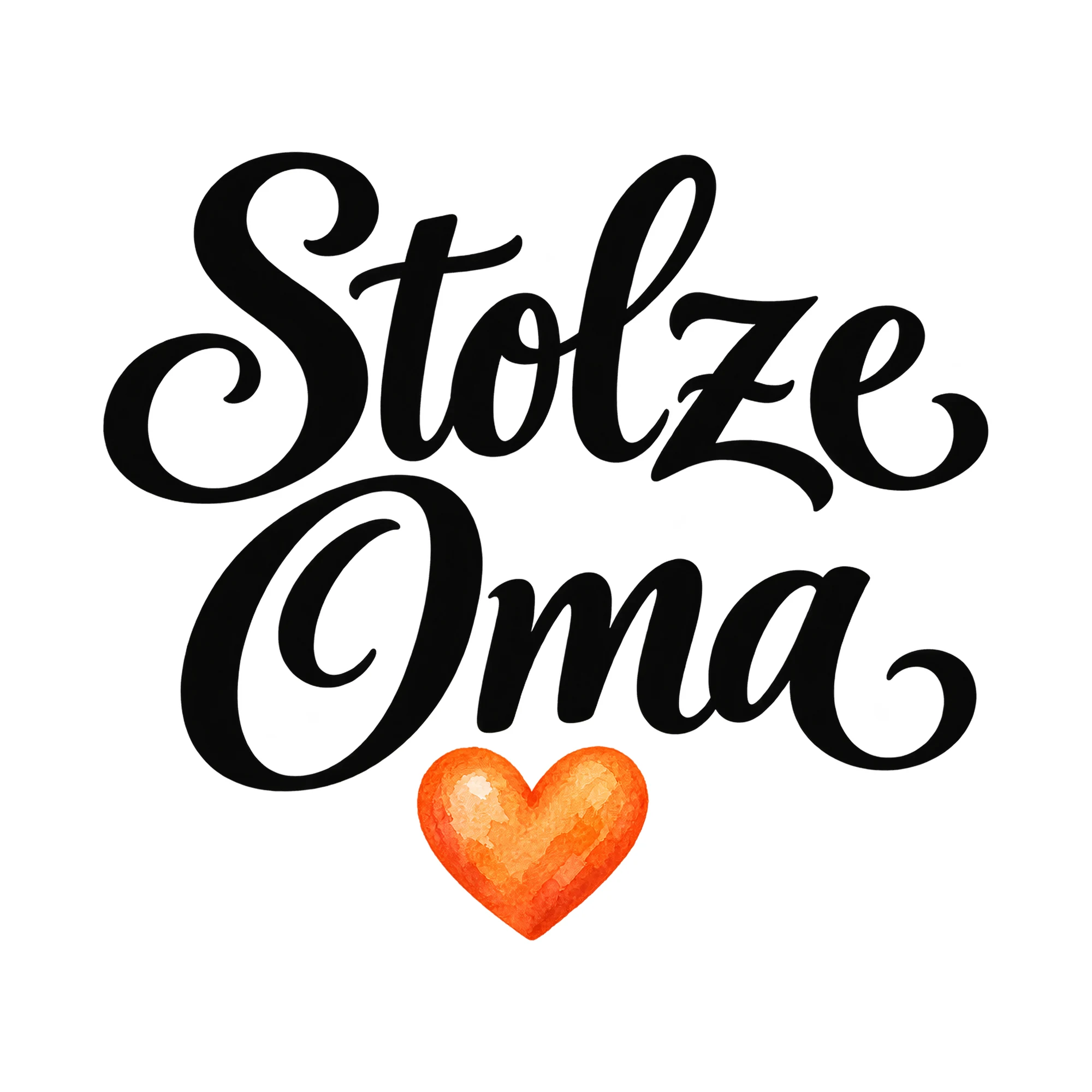 Bügelbild Stolze Oma, Großeltern Shirt Spruch als Grafik auf weißem Hintergrund (BB015205)