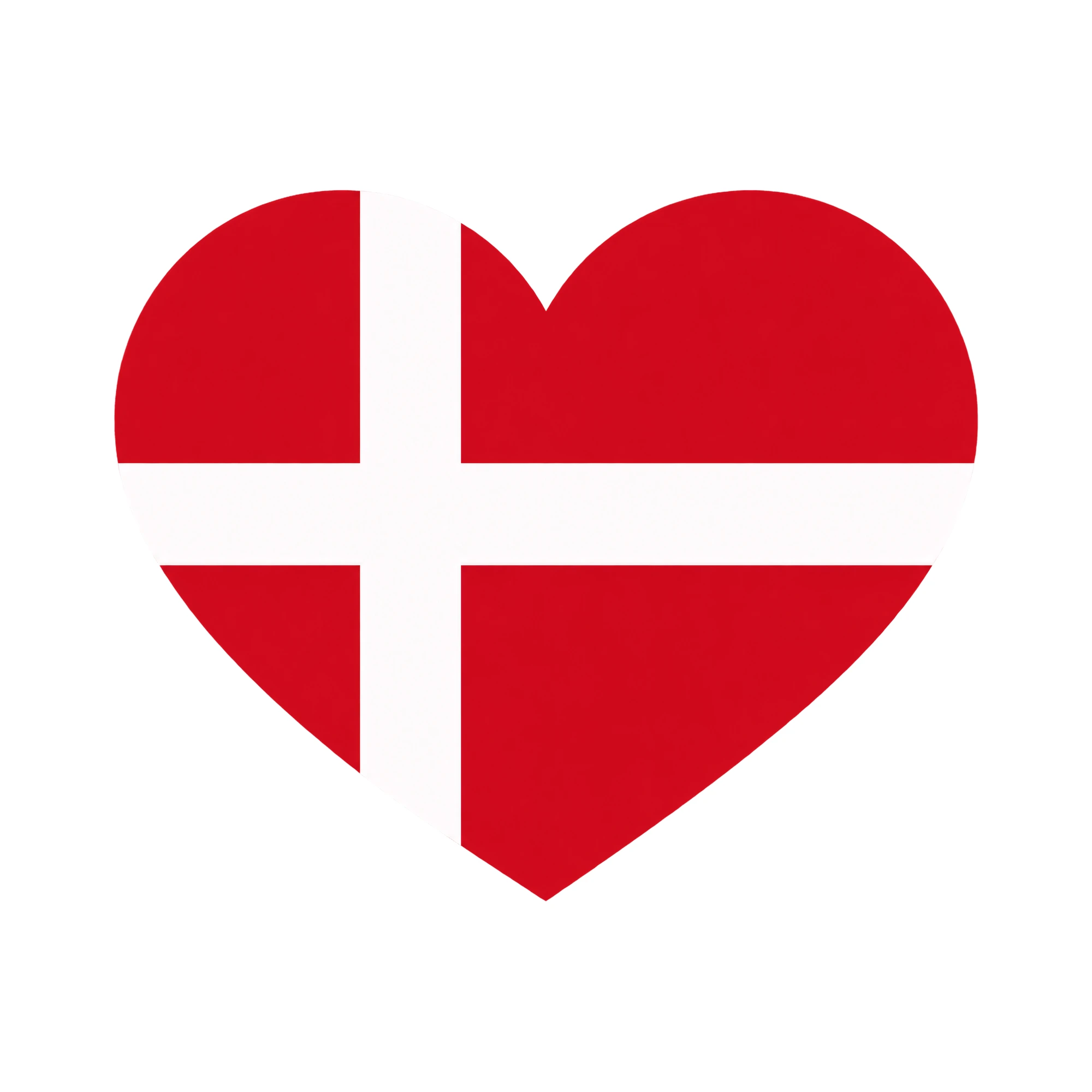 Bügelbild Länder Flagge Dänemark, Lustiger Shirt Motiv als Grafik auf weißem Hintergrund (BB016027)