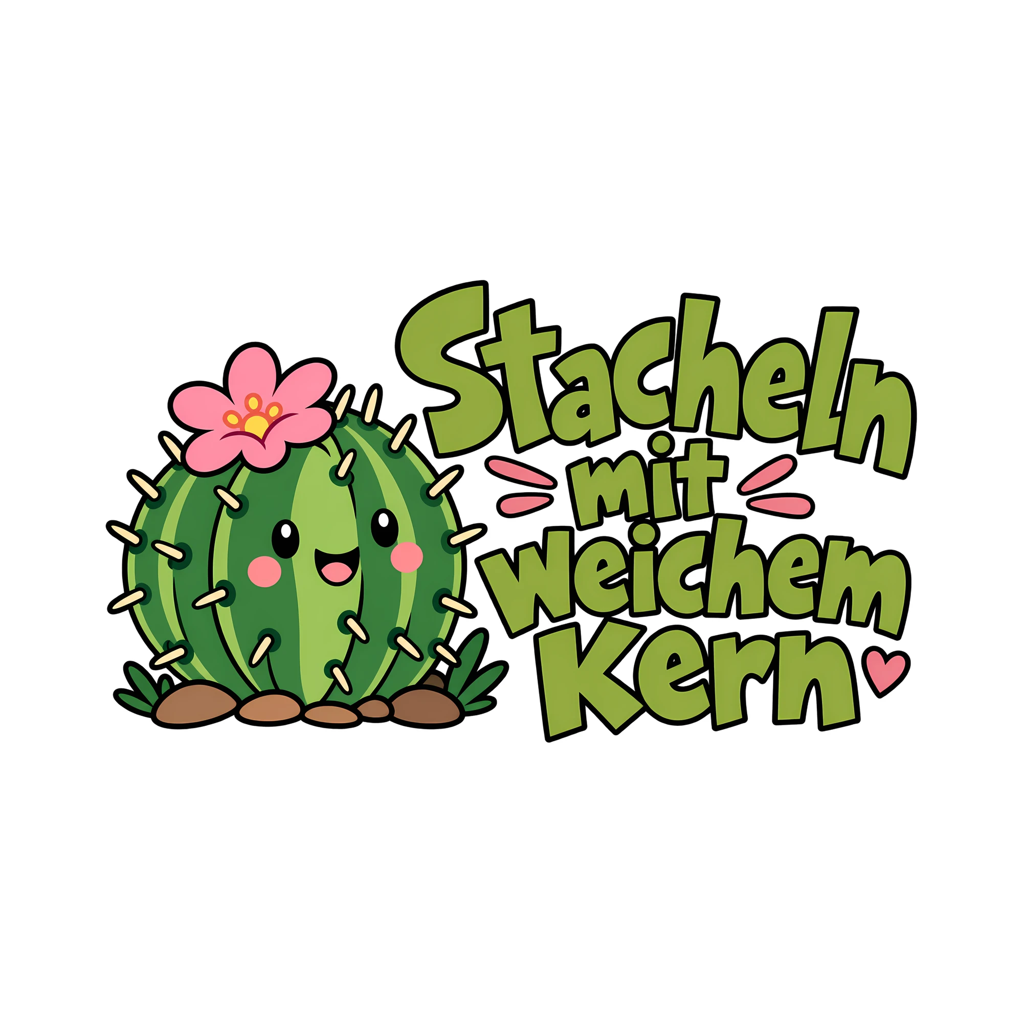 Bügelbild Stacheln mit weichem Kern als Grafik auf weißem Hintergrund (BB013277)
