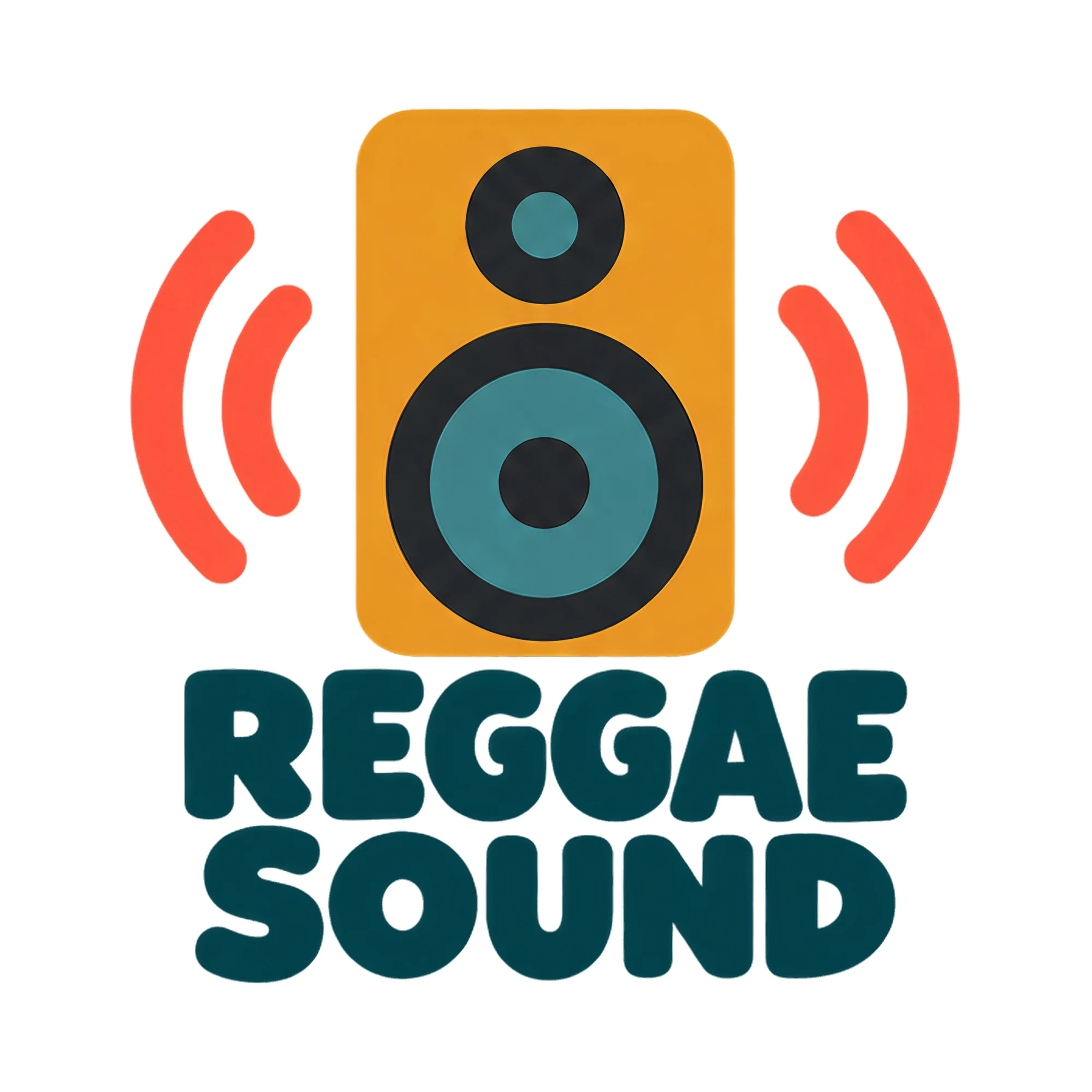 Bügelbild REGGAE SOUND als Grafik auf weißem Hintergrund (BB021378)